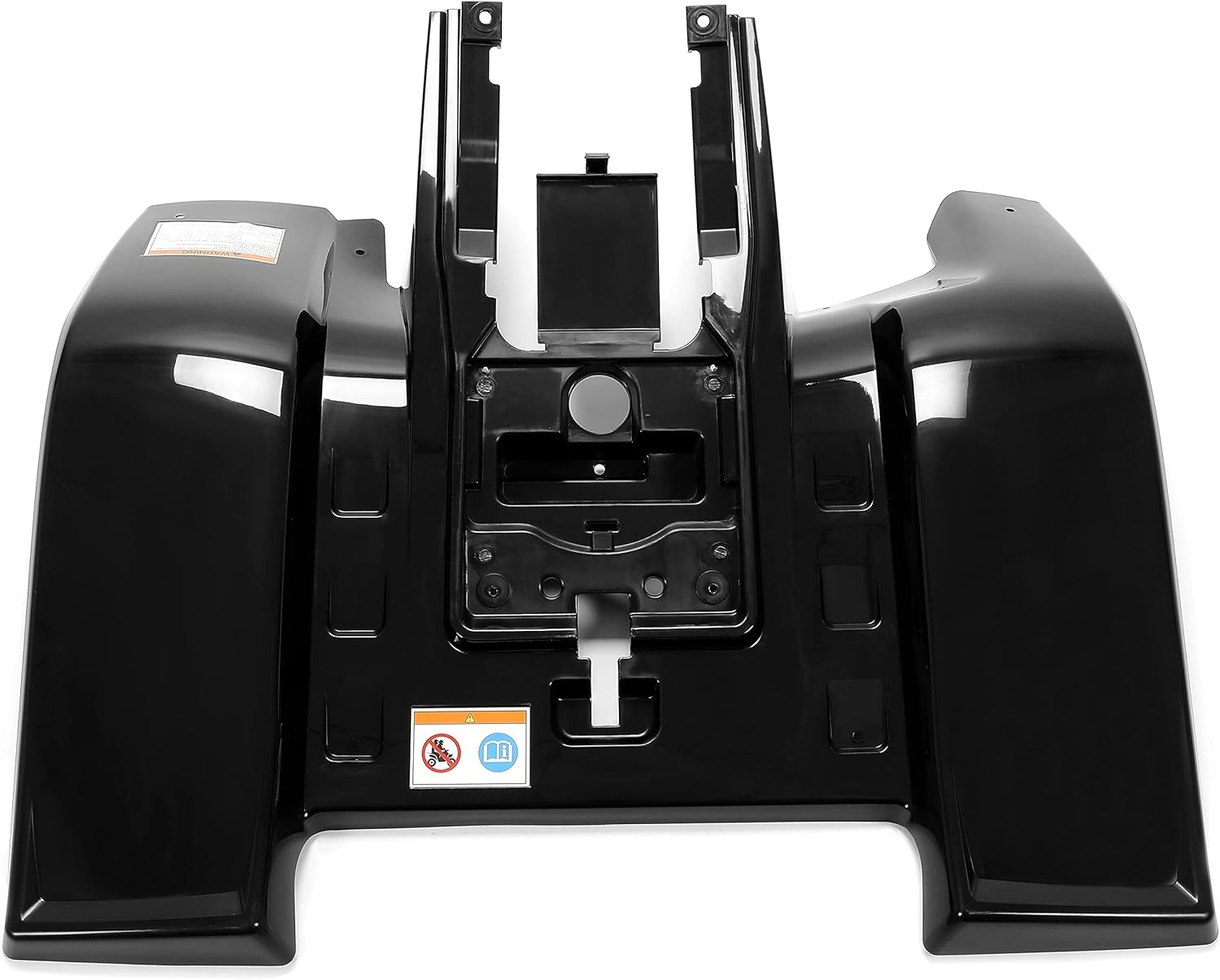 HECASA Front + Rear Fenders Compatible with 1987-2006 Yamaha Banshee 350 (YFZ350) Black Front & Rear Fender