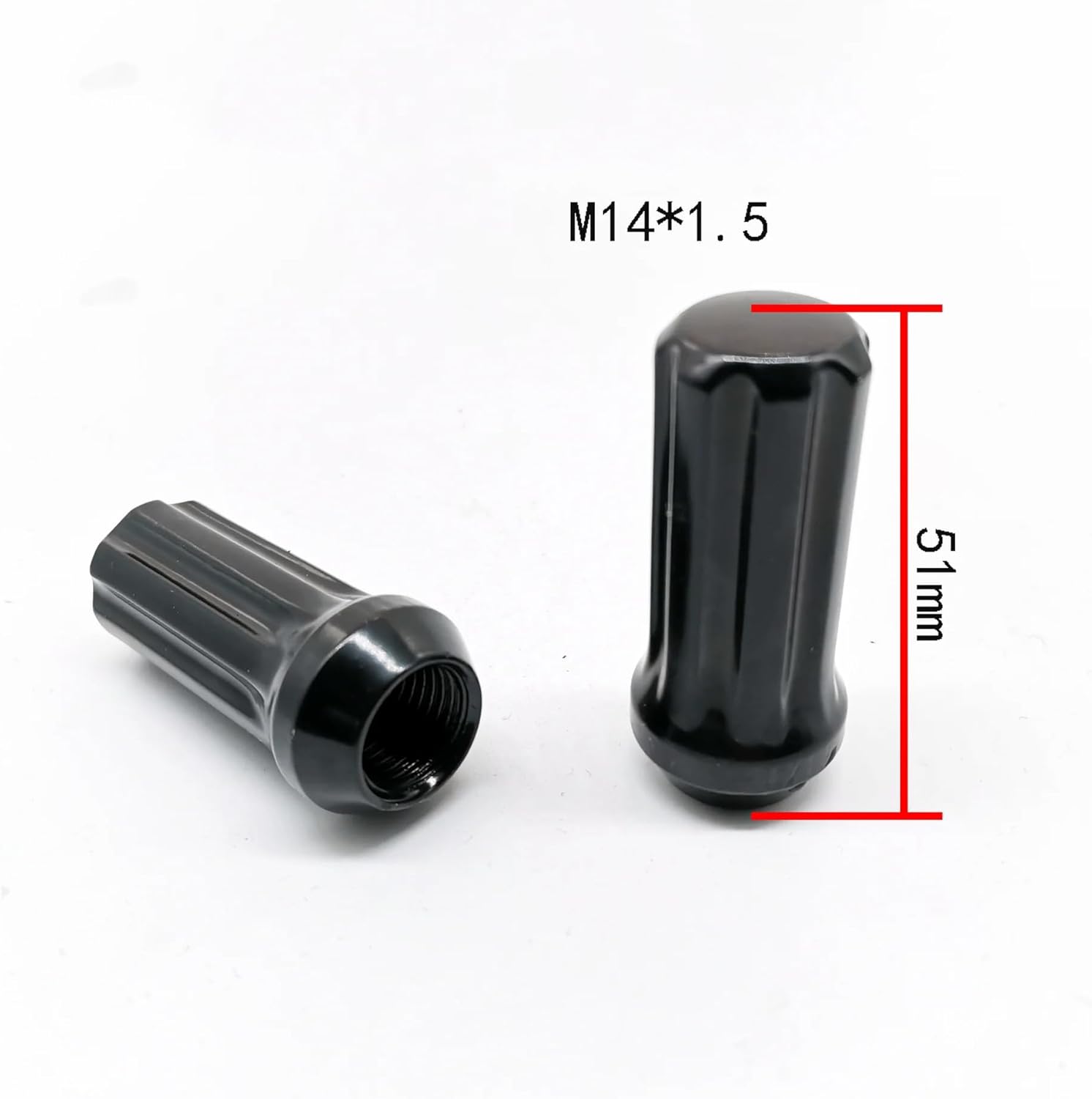 Lug Nut for Ford F250 F350 Super Duty, for GMC Sierra 1500 2500 3500 HD, M14x1.5 51mm Lug Nut with 1 Socket