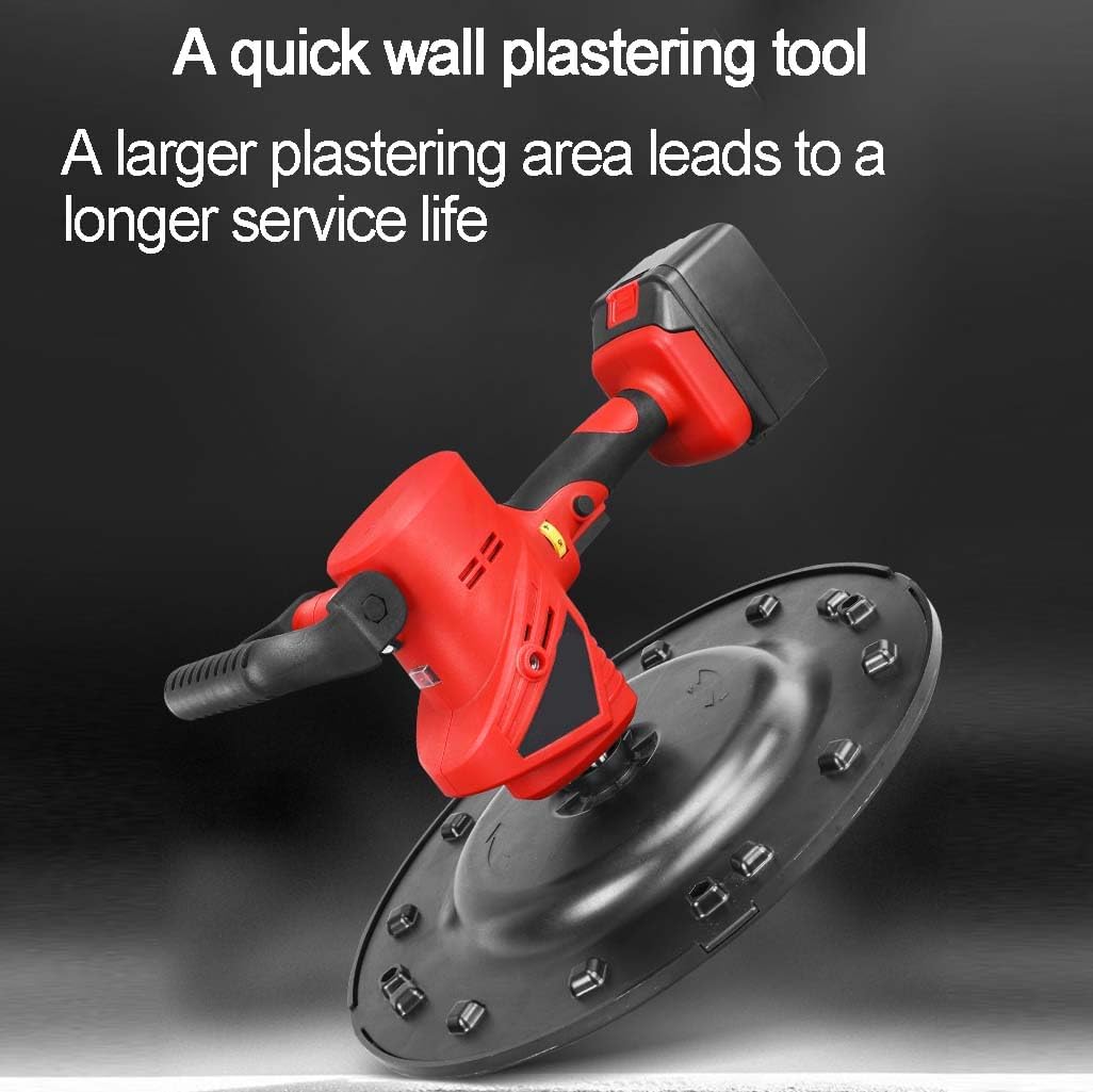Wall Leveling Machine - 38cm Plastering, 6-Speed Adjustment, 88000mAh Backpack Battery for Plastering, Smoothing, Polishing and Grinding