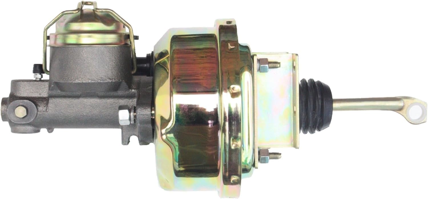 LEED BRAKES 7 Inch Power Booster, 1 Inch Bore Single Bowl Master, Drum/Drum (Zinc)