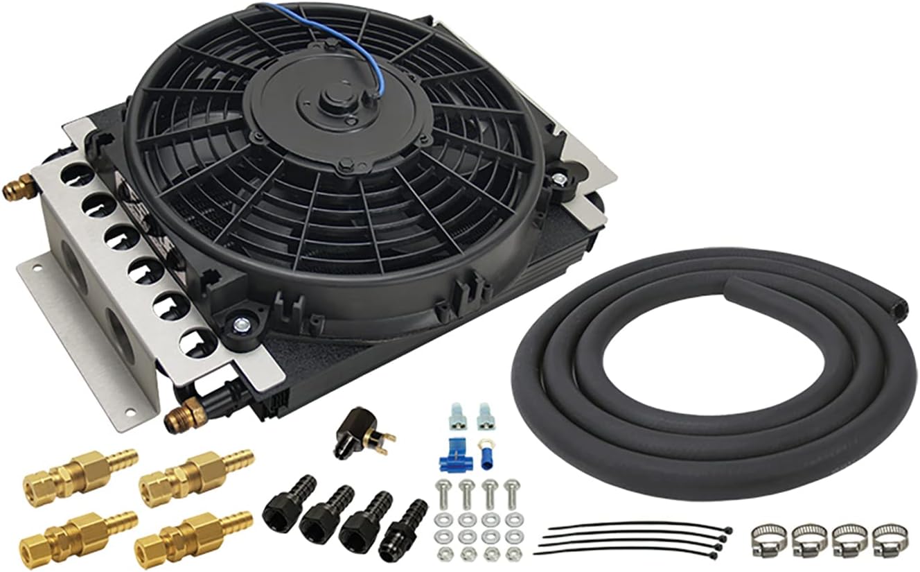Derale 13900 Electra-Cool Remote Cooler,Black