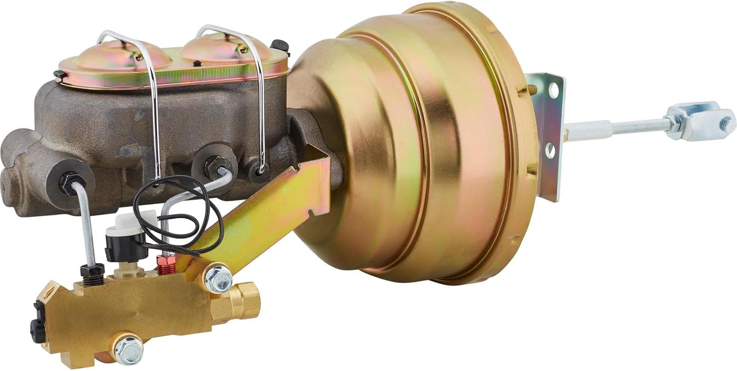 55-57 Fullsize Compatible with Chevy Brake Booster Conversion Kit, 1 In Bore, Zinc