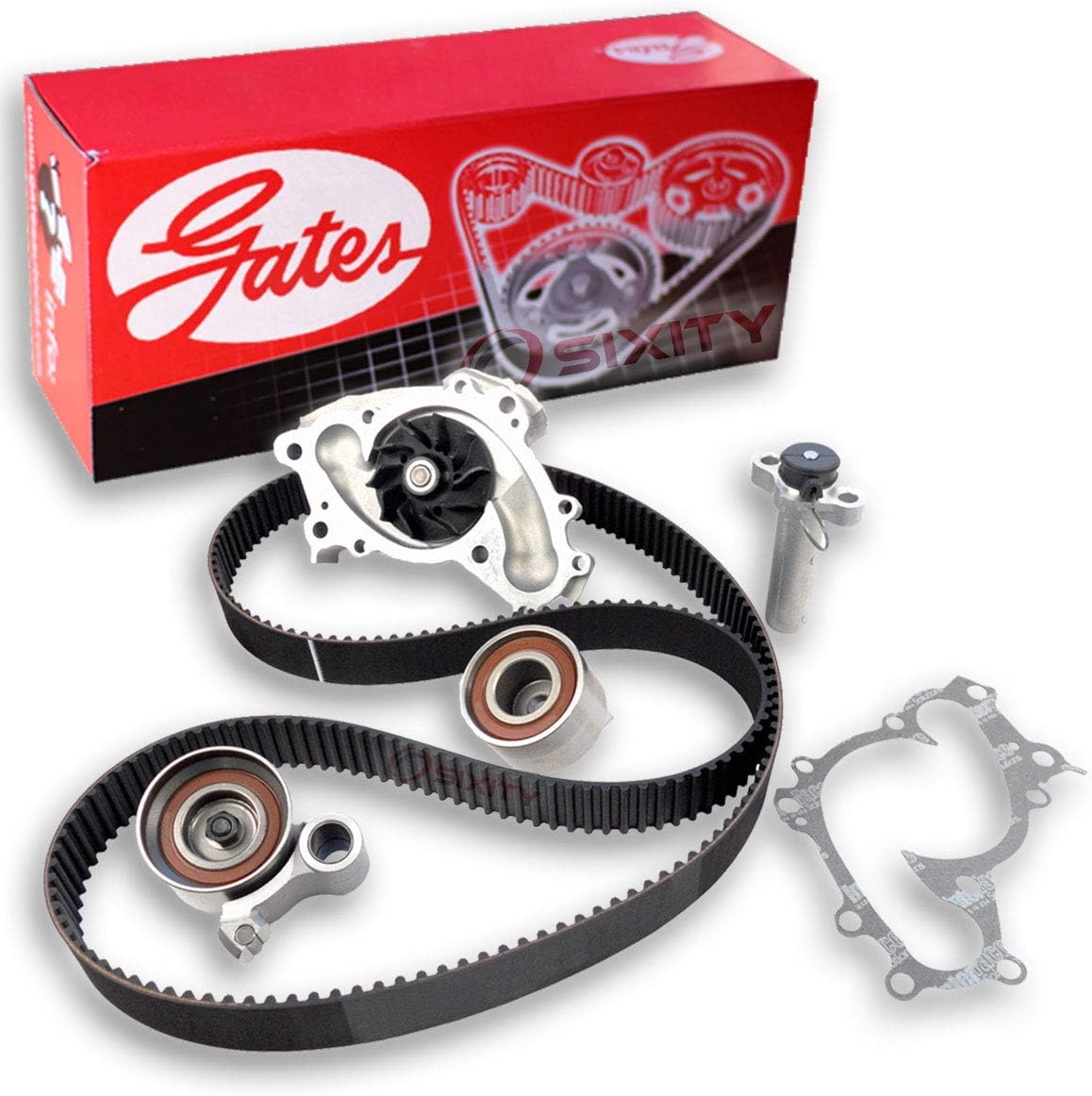 Gates PowerGrip Timing Belt Kit w Water Pump compatible with Lexus RX300 3.0L V6 1999-2003