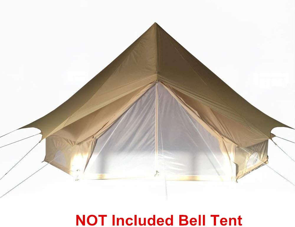 UNISTRENGH Waterproof Tent Tarp Cover Sunshade Heavy Duty Roof Shelter for 3M 4M 5M 6M 7M Bell Tent (Sunshade, for 5M/16.4ft Tent)