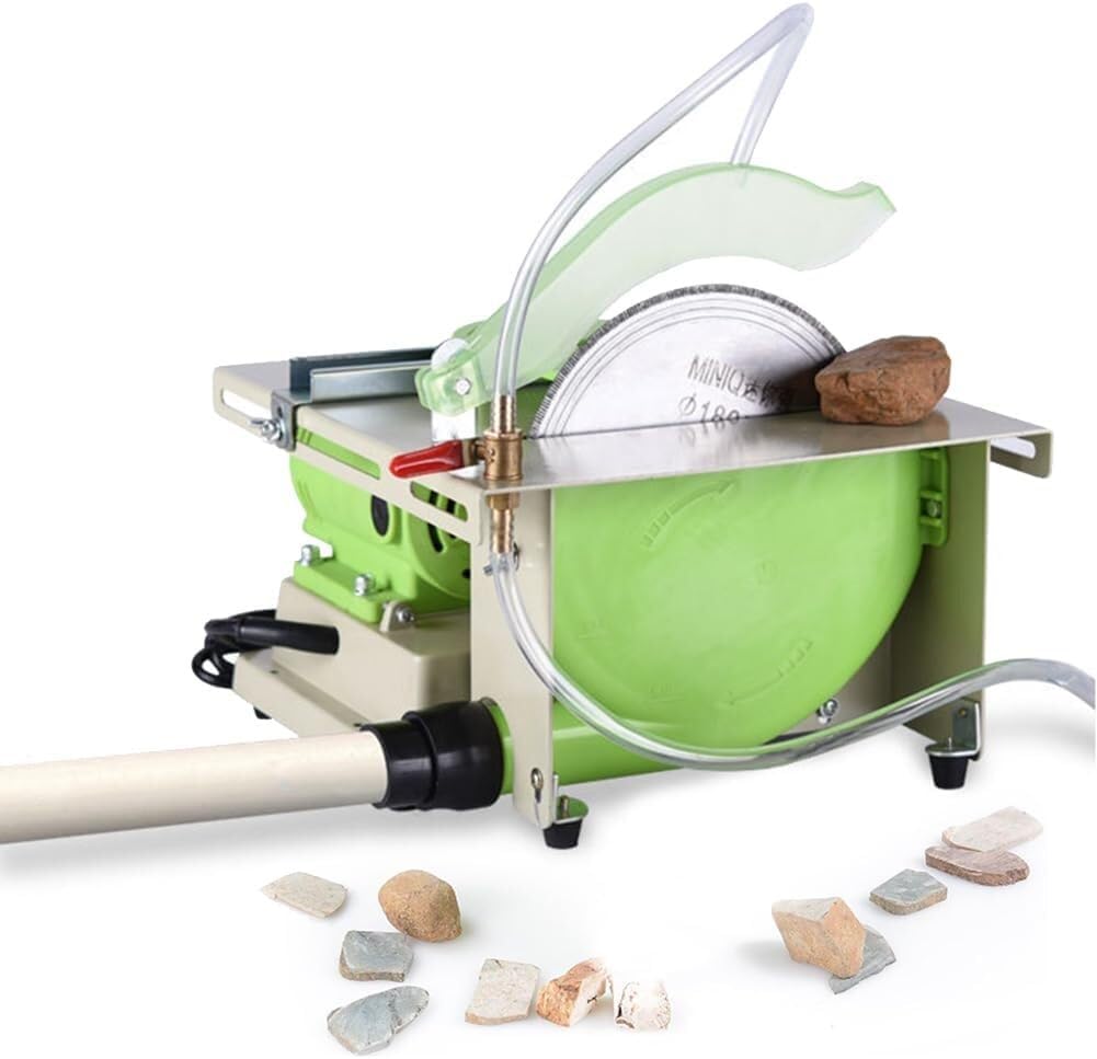 1380W Mini Table Saw,Stone Saw Gem Polisher Desktop Buffer Machine,Professional Faceting Polisher with Tool Accessories Set for Home