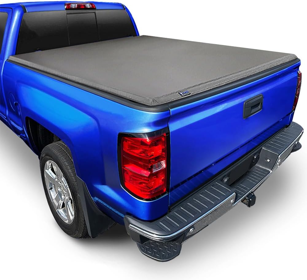 Tyger Auto T3 Soft Tri-Fold Truck Bed Tonneau Cover Compatible with 2007-2013 Chevy Silverado / GMC Sierra 1500 | Fleetside 5'8