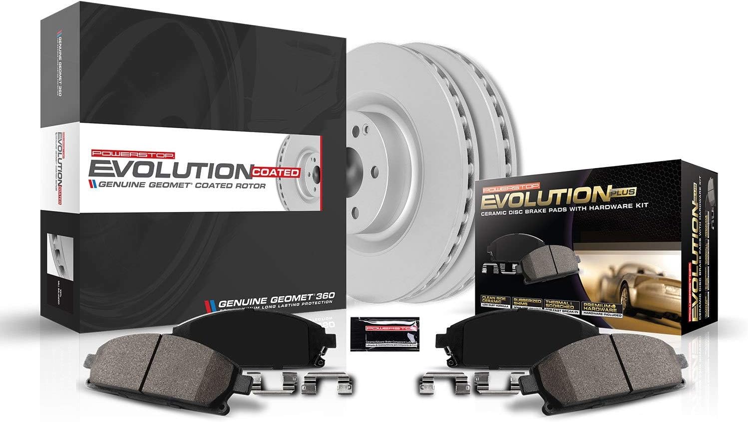 Power Stop KOE5484 Autospecialty Rear Replacement Brake Kit-OE Brake Rotors & Ceramic Brake Pads For Regal, Lumina, Monte Carlo, Olds Cutlass Supreme, Pontiac Grand Prix [Model Specific]
