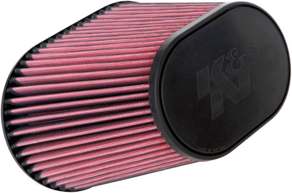 K&N High-Flow Original Lifetime Universal Clamp-On Air Filter: High Performance, Premium, Washable: Flange Diameter: 6.98 In, Filter Height: 8.0 In, Flange Length: 1 In, Shape: Oval Tapered, RU-5292