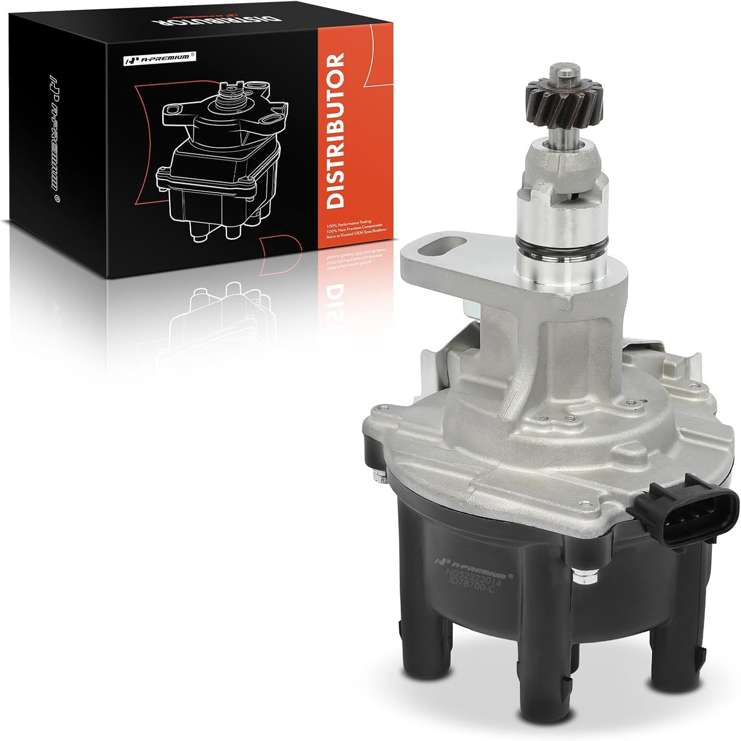 A-Premium Ignition Distributor with Cap and Rotor Compatible with Lexus GS300 1993-1997, SC300 1992-1997 & Toyota Supra 1993-1998, 3.0L