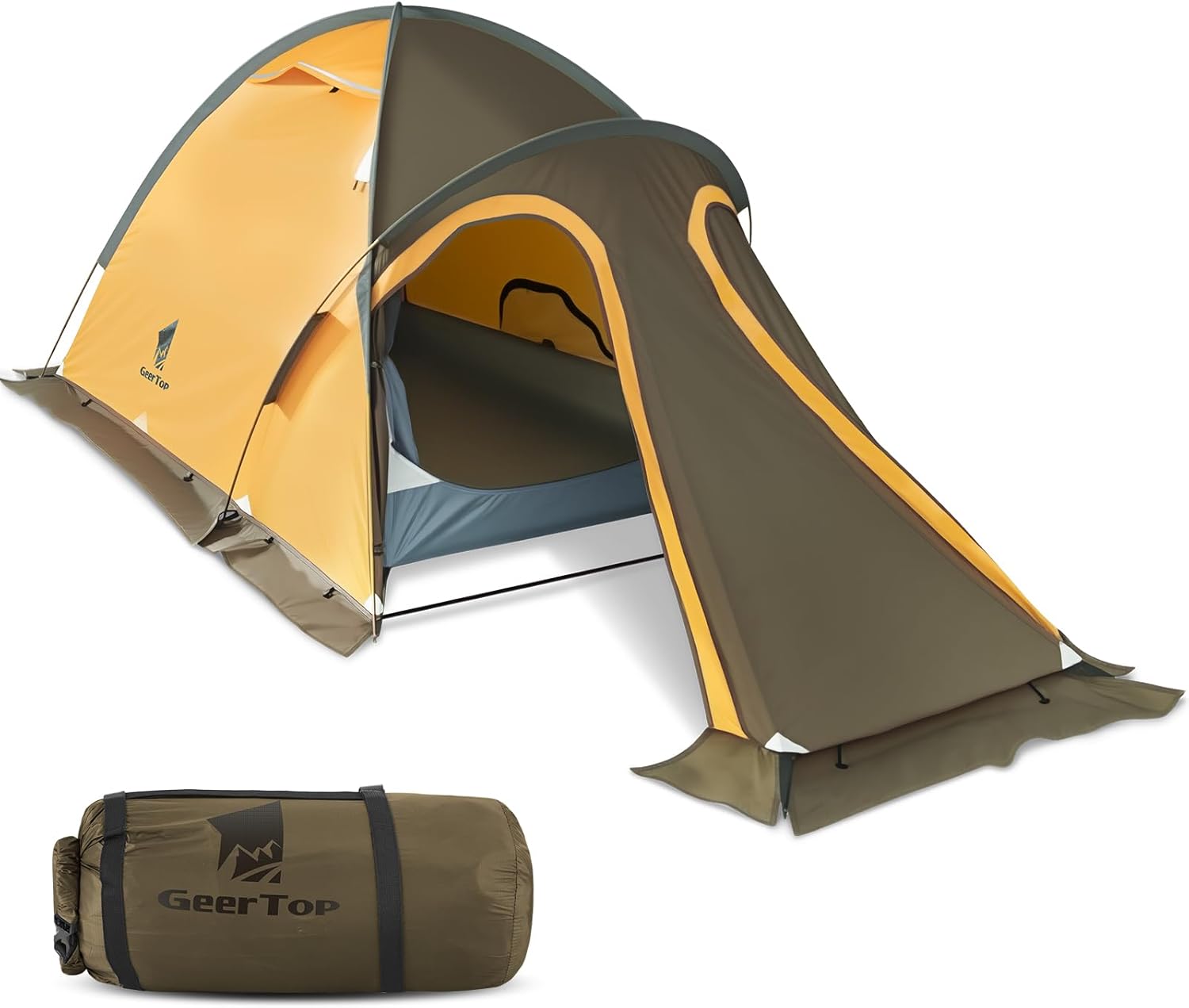 GEERTOP 2-Person Backpacking Tent Waterproof Lightweight Double Layer Tent for Camping Hiking All Weather Travel