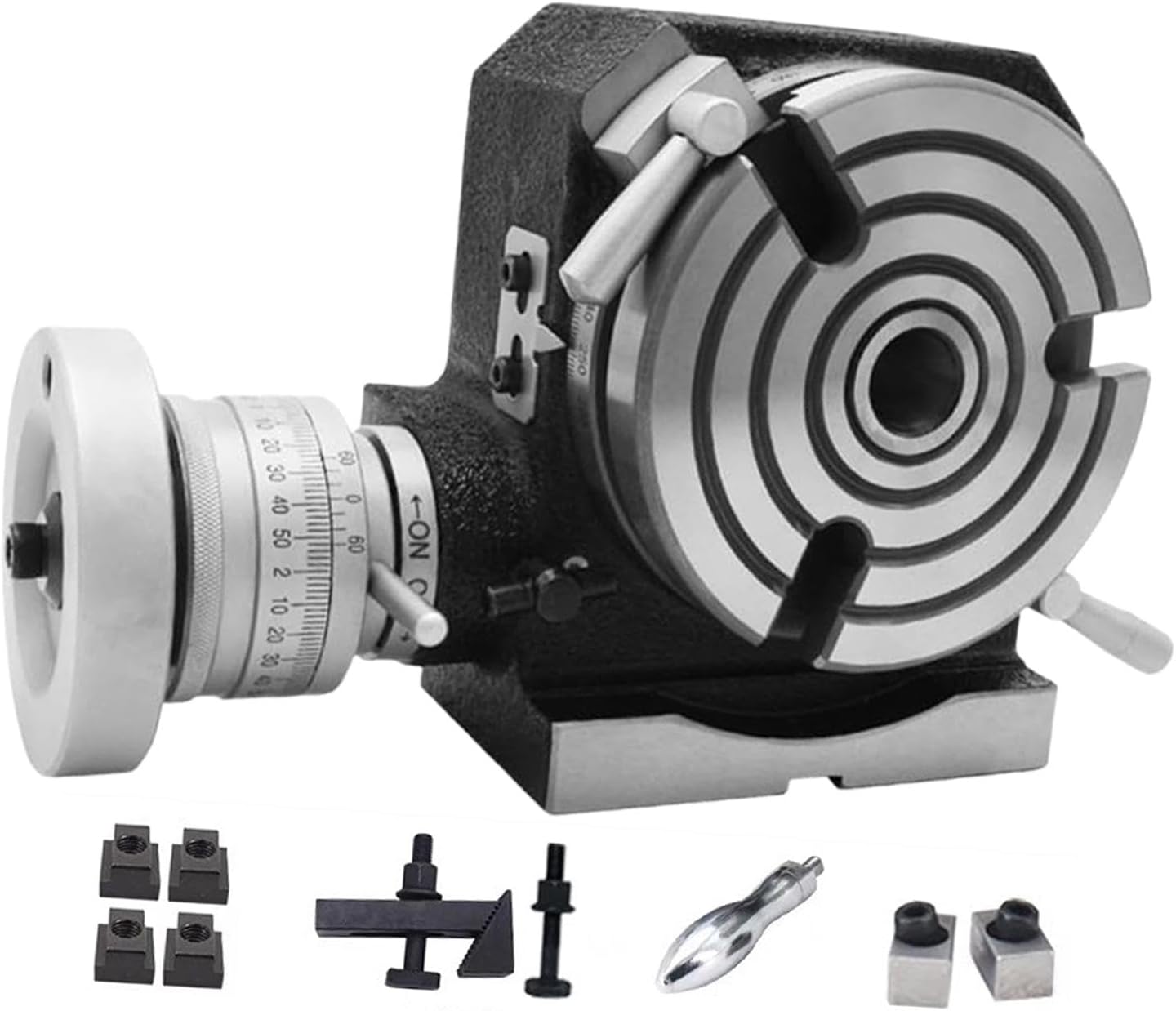 Rotary Table with Indexing Plate Set for Milling Machine Manual Precision Machining Tool Horizontal Vertical Boring- Style B