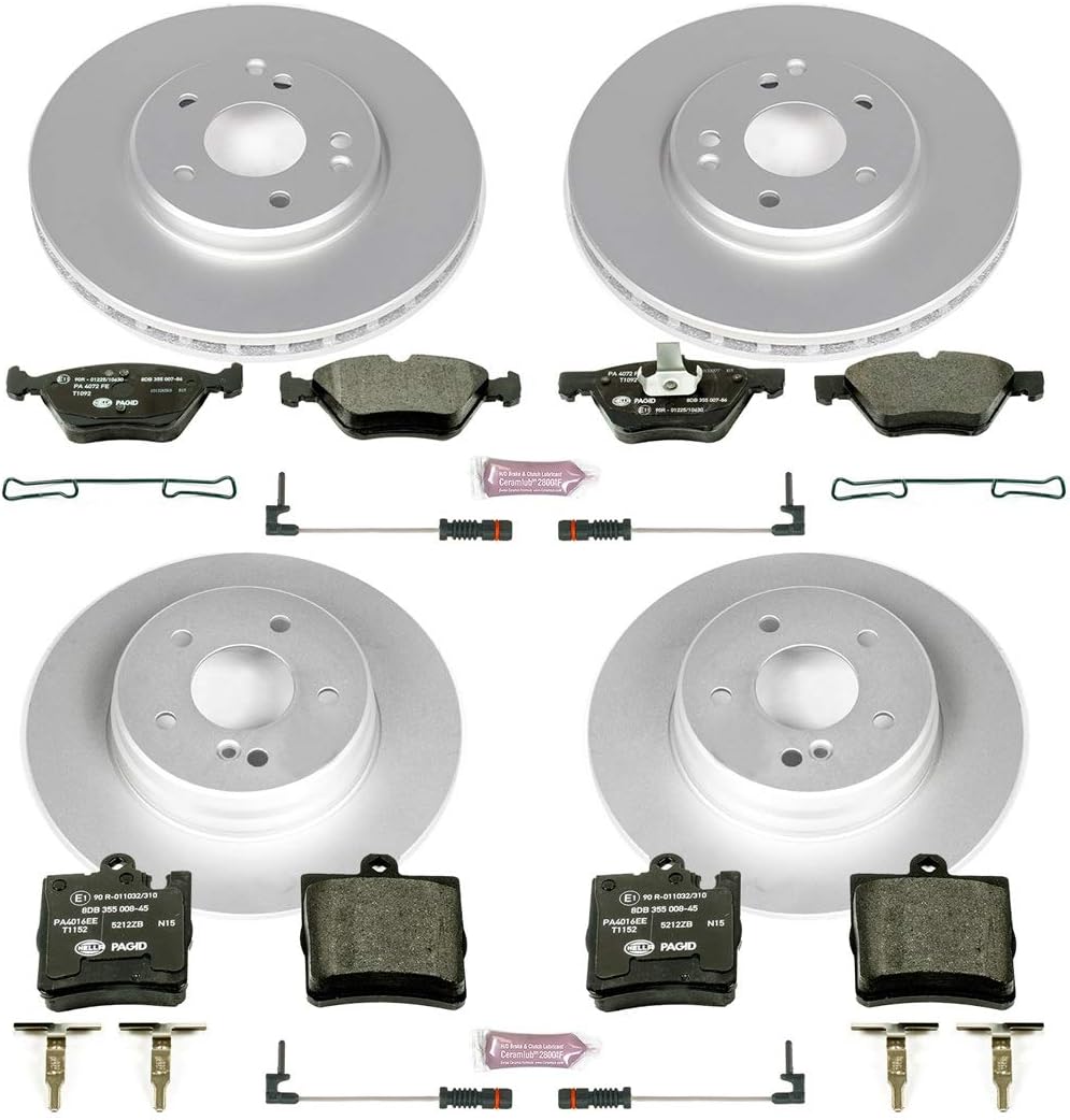 Power Stop ESK2786 Front & Rear Euro-Stop Brake Kit Mercedes For Mercedes CLK320, Mercedes CLK430, Mercedes E300, Mercedes E320, Mercedes E, Mercedes E430 [Model Specific]