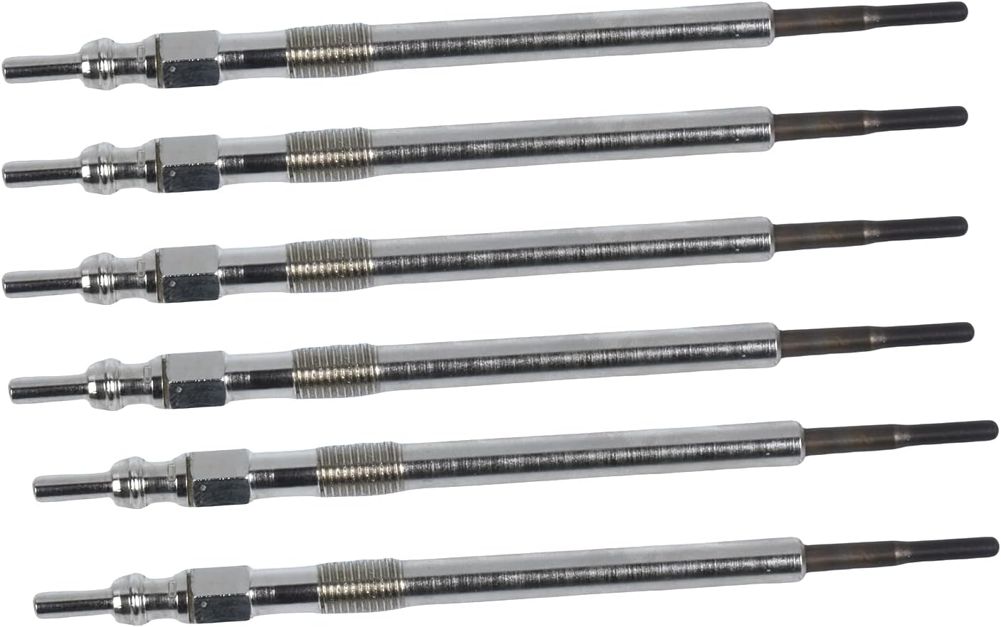 68211173AA Set of 6 Diesel Glow Plugs Compatible with 2014-2019 Jeep Grand Cherokee For 2014-2019 Ram 1500 3.0L V6 0250603008