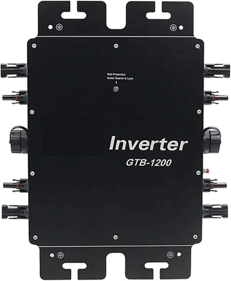 Solar Grid Tie Micro Inverter Solar 2000W 2400W 2800W Grid Tie Inverter Solar Panel Converter 110v 220v 230v Water-Proof IP65 Solar On Grid Inverter(Silver 2800w,110V)