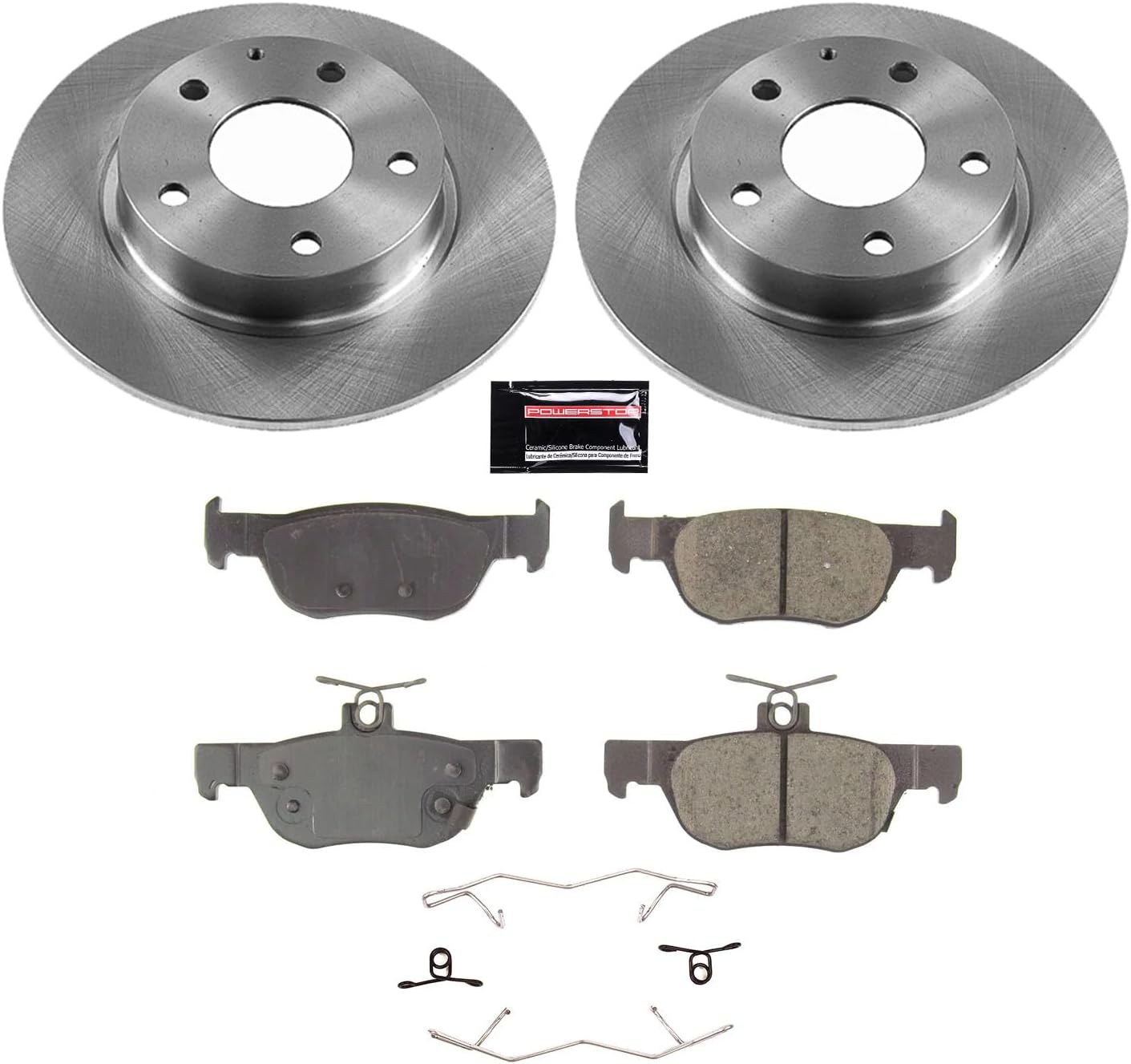 Power Stop KOE8334 Autospecialty Rear Replacement Brake Kit-OE Brake Rotors & Ceramic Brake Pads For Mazda 3 2019-2023, Mazda CX-30 2020-2022 [Model Specific]
