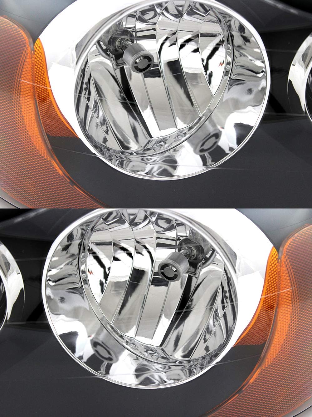 Compatible with Volvo XC90 Headlights Lamps Set 2003 2004 2005 2006 2007 2008 2009 2010 2011 2012 2013 2014 Halogen Driver and Passenger Side
