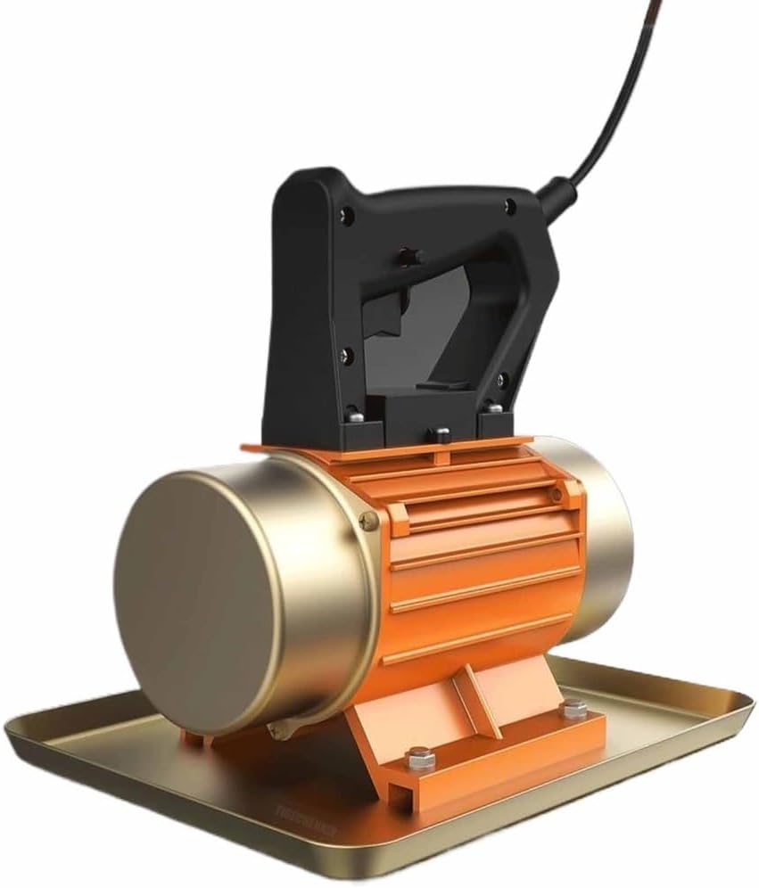 220V Single Phase Cement Vibrating Machine, 550W Electric Table Cement Mortar Flat Plate Trowel Waterproof and Dustproof Suitable for Bridge and Dam Construction