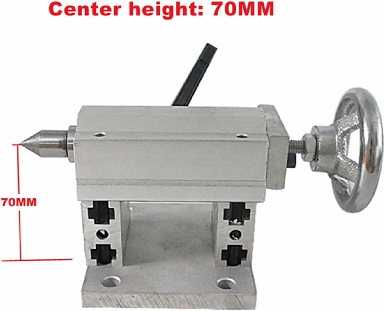 4 Axis Rotary Engraver Milling Machine Activity Tailstock CNC Parts Center Height 70mm/92mm for Engineering(70mm)