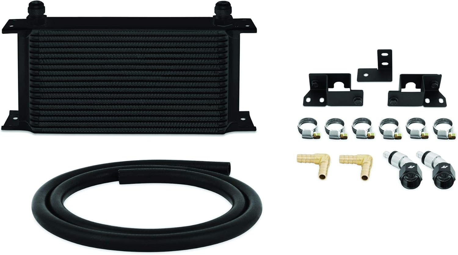 Mishimoto MMTC-WRA-07BK Transmission Cooler Fits Jeep Wrangler JK 2007-2017 Black