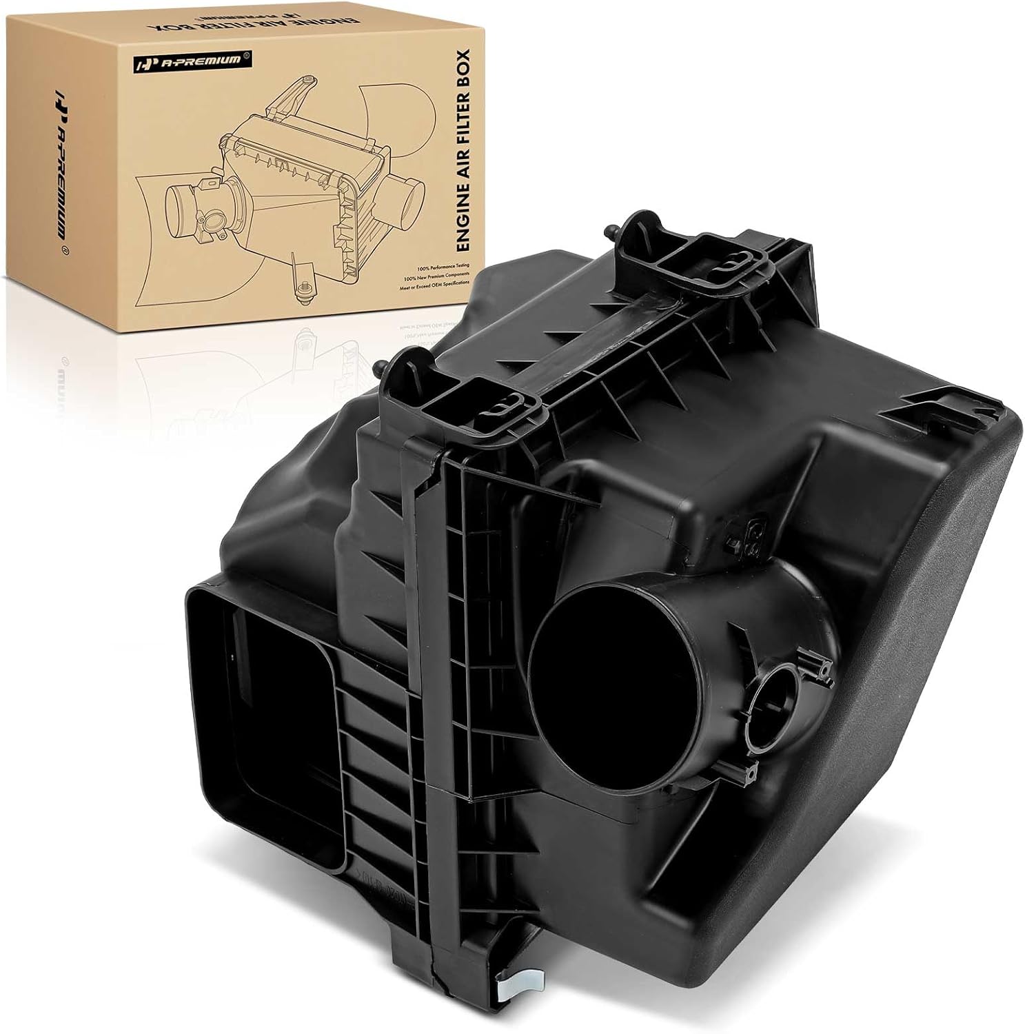 A-Premium Engine Air Filter Cleaner Box Housing Without Air Strainer Compatible with Toyota Camry 2018-2021, RAV4 2019-2021, Avalon 2019-2021