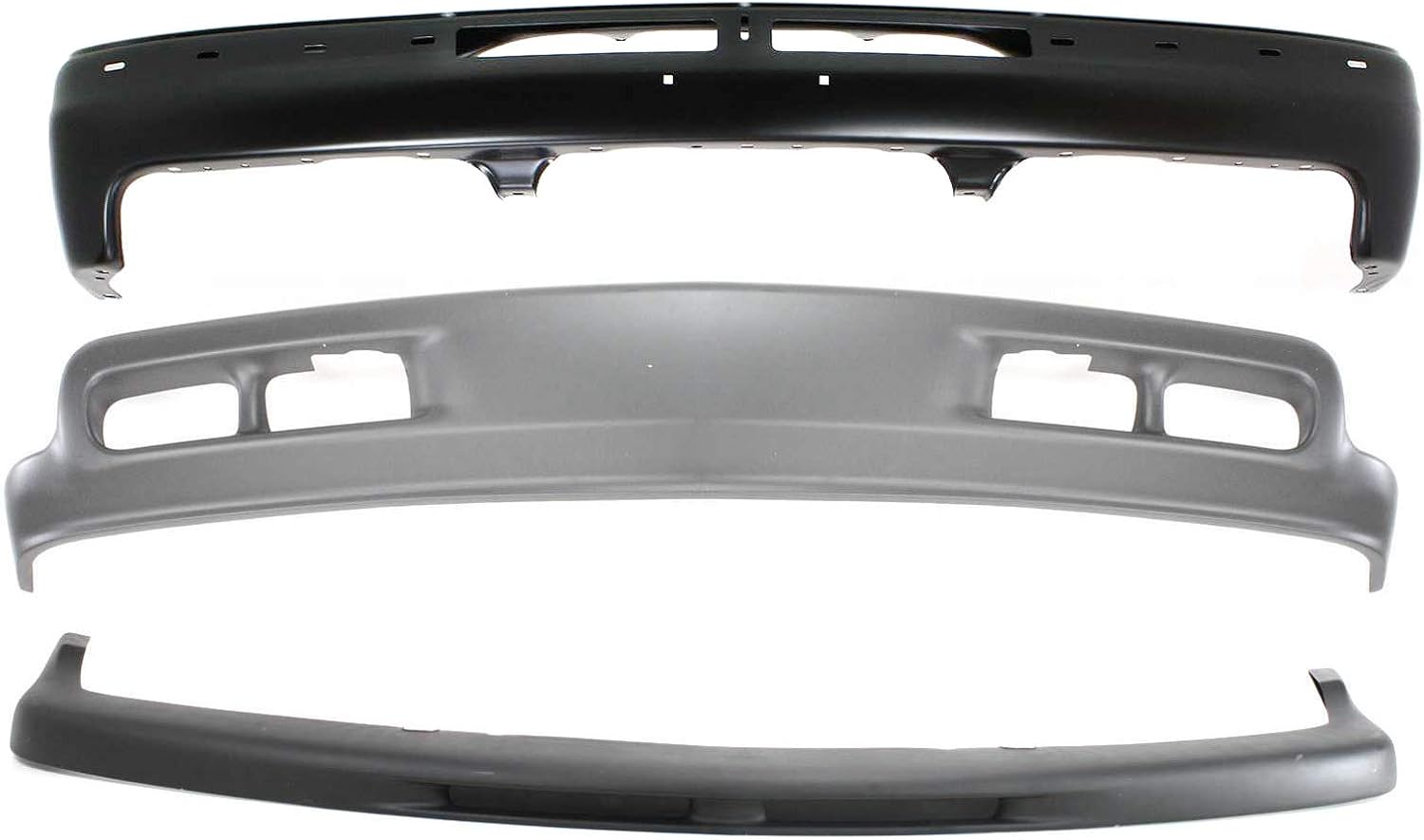 Garage-Pro Front Bumper Replacement Kit for Chevrolet Silverado 1500 1999-2002 4WD RWD, Primed Steel, License Plate Provision, Replaces #12335826-PFM GM1002375 15050703 GM1051103 15005294 GM1092167