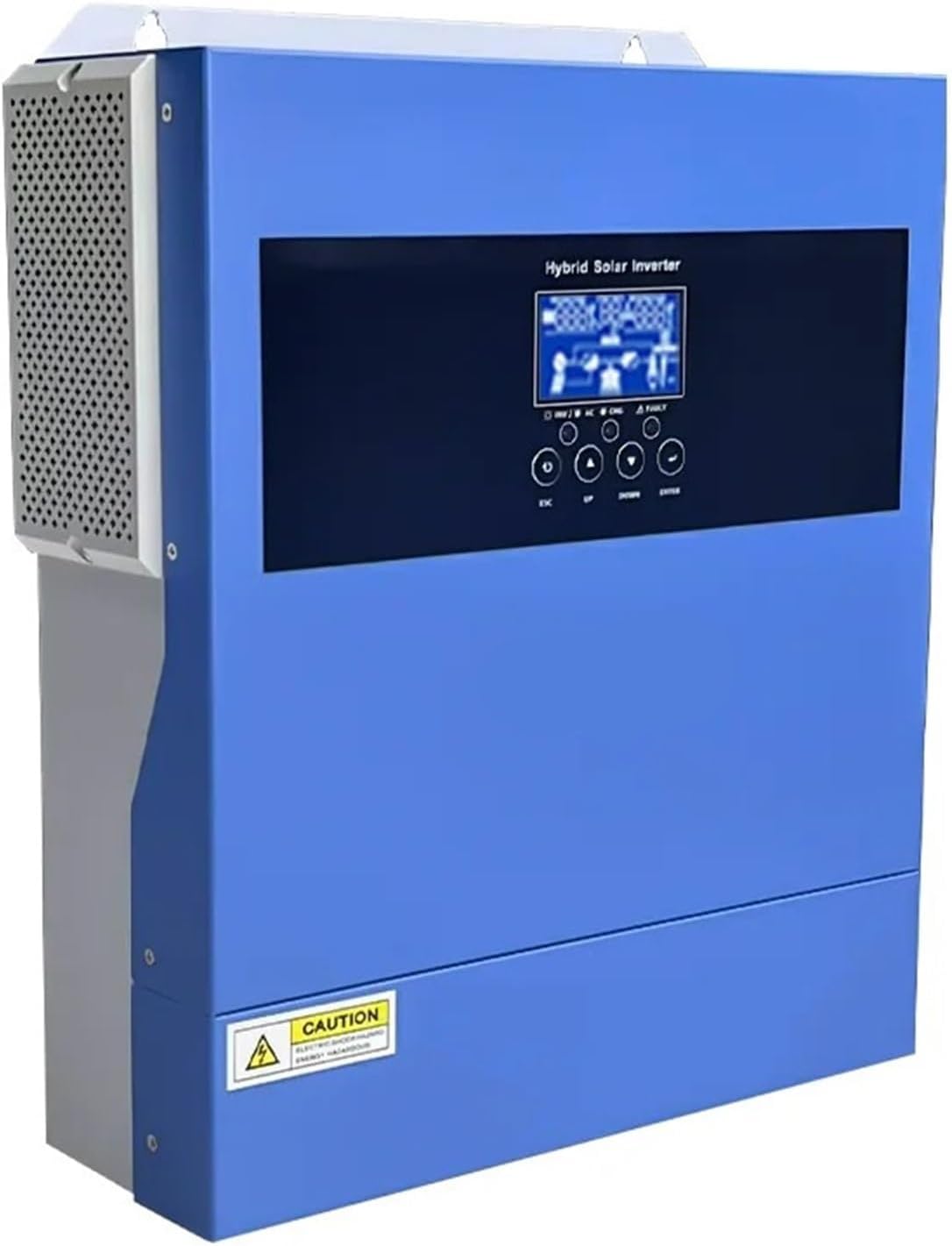 4KW 24V Solar Inverter Hybrid 2KW 12V Off Grid MPPT 100A PV 160 VDC 500VDC Pure Sine Wave Solar Controller with WiFi Support BMS(ANJ-4000W-24V-WIFI)