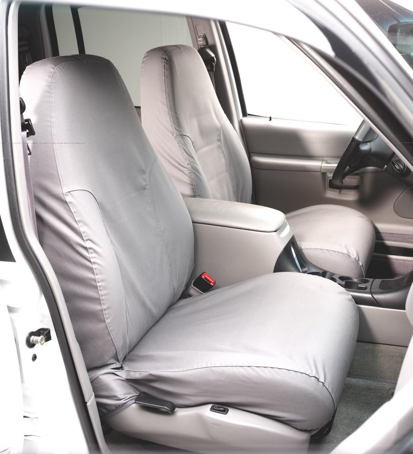Covercraft SS3411PCGY SeatSaver Front Row Custom Fit Seat Cover for Select Chevrolet/GMC Models - Polycotton (Grey)
