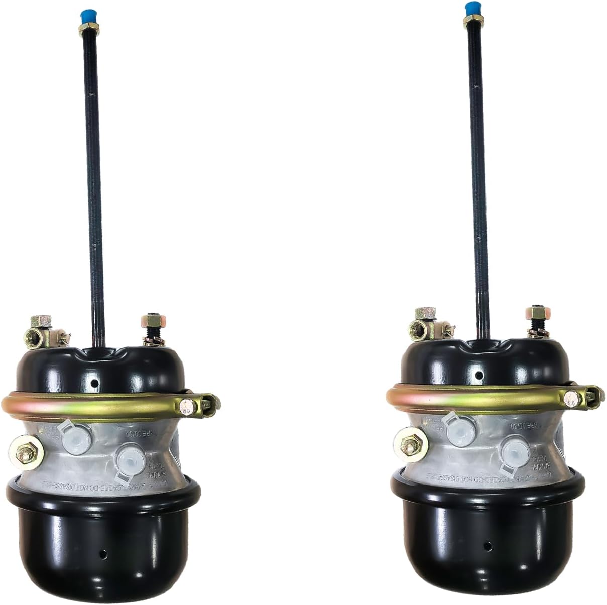 telfair 2 Pack Sealed 30/30 Air Brake Chambers, 2.5'' Stroke, Fully Threaded Compatible with Semi Trucks & Trailers (Fits Bendix 165255, K049898, Haldex GC3030, NT3030STD120, 3030TS, TR3030C)