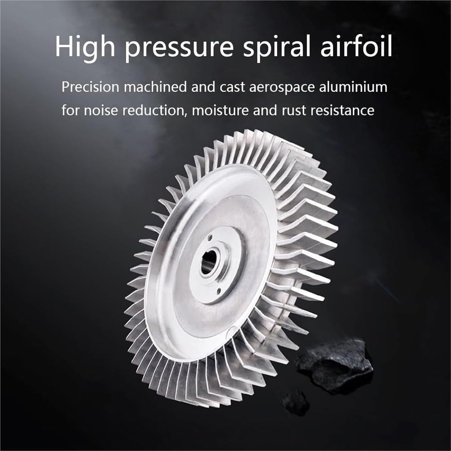 High Pressure 250W Aluminum Alloy Regenerative Blower - 110V 50Hz Single Phase Vortex Blower for Sewage Aeration & Fish Pond Centrifugal Air Pump (0.33HP)