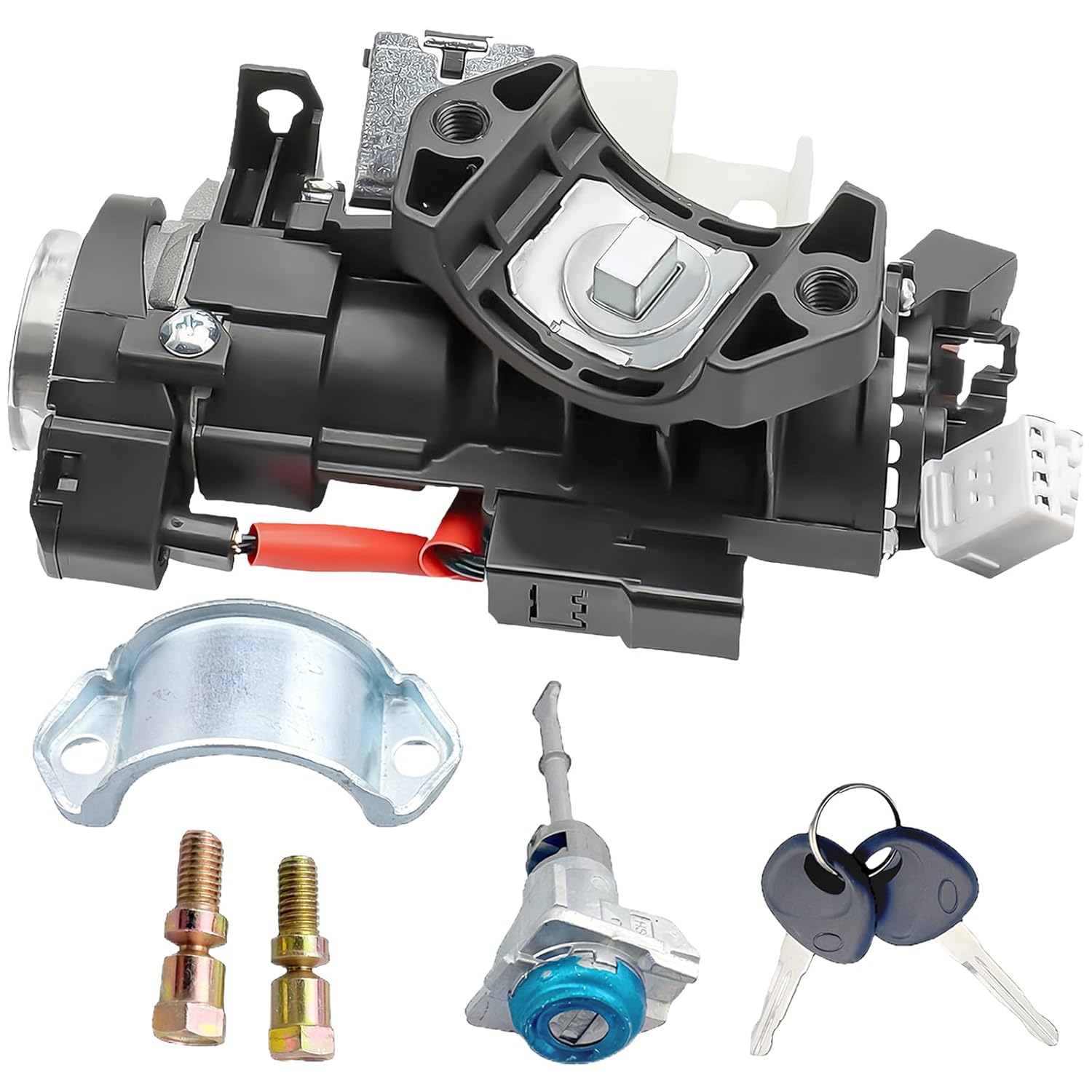 Ignition Lock Cylinder Housing Compatible with Hyundai Elantra 2017 2018 2019 2020, Replace 81905F2230 81905-F2230 81905 F2230 Ignition Switch Kits, Ignition Lock Switch Cylinder Assembly with 2 Keys
