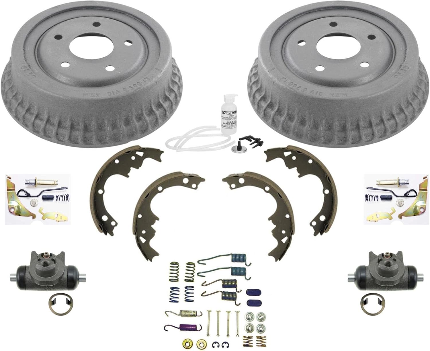 Replacement Part for GMC 83-88 S10 Rear Wheel Drive Pick Up Brake Drum Cy Springs Wheel Adjust 9pc Kit