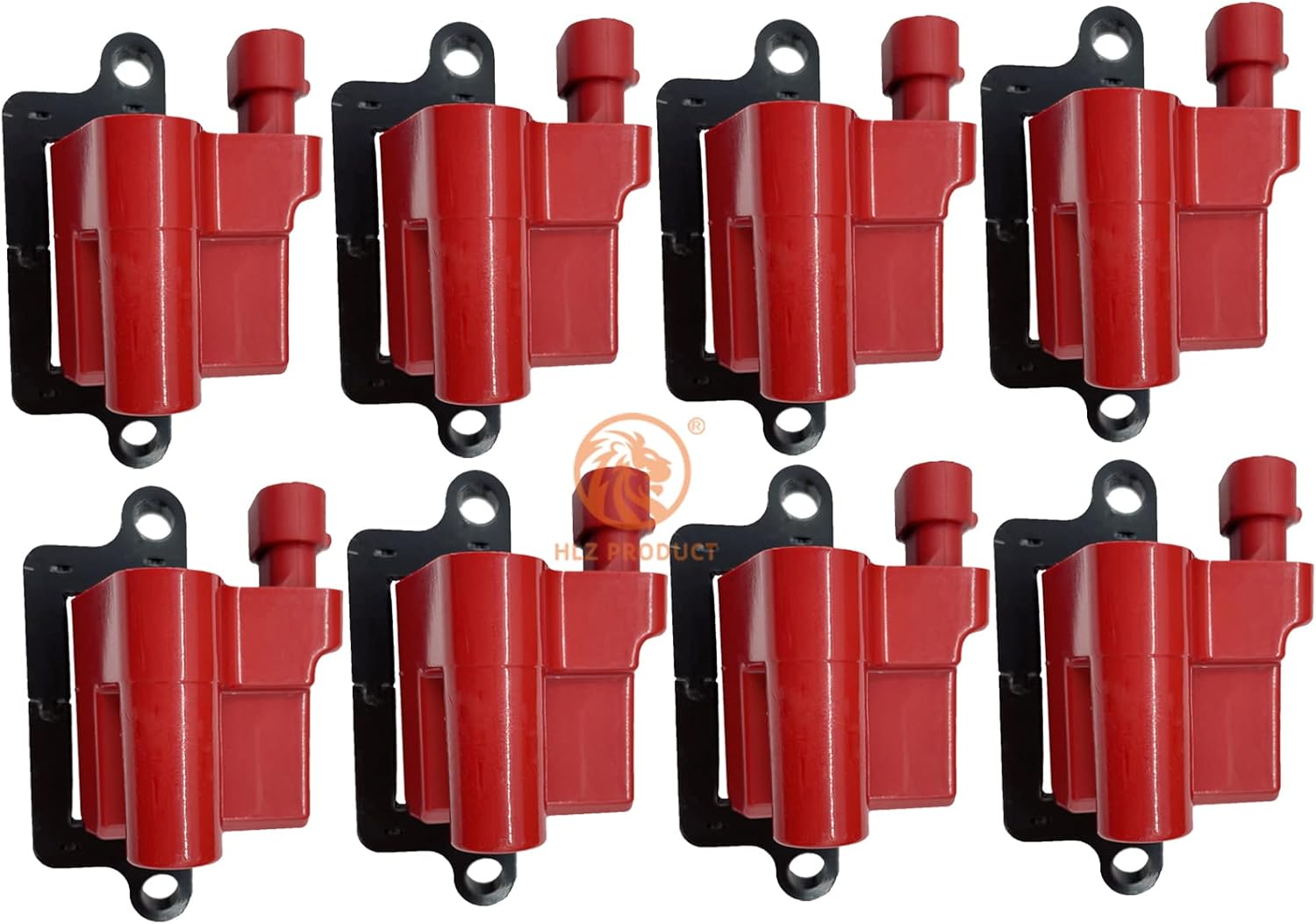 Set of 8 Square HIGH ENERGY Ignition Coil Compatible with Cadillac Chevy GMC Escalade Avalanche Silverado Suburban Tahoe Topkick Savanna Sierra Yukon 4.8L 5.3L 6.0L 8.1L UF271 D581