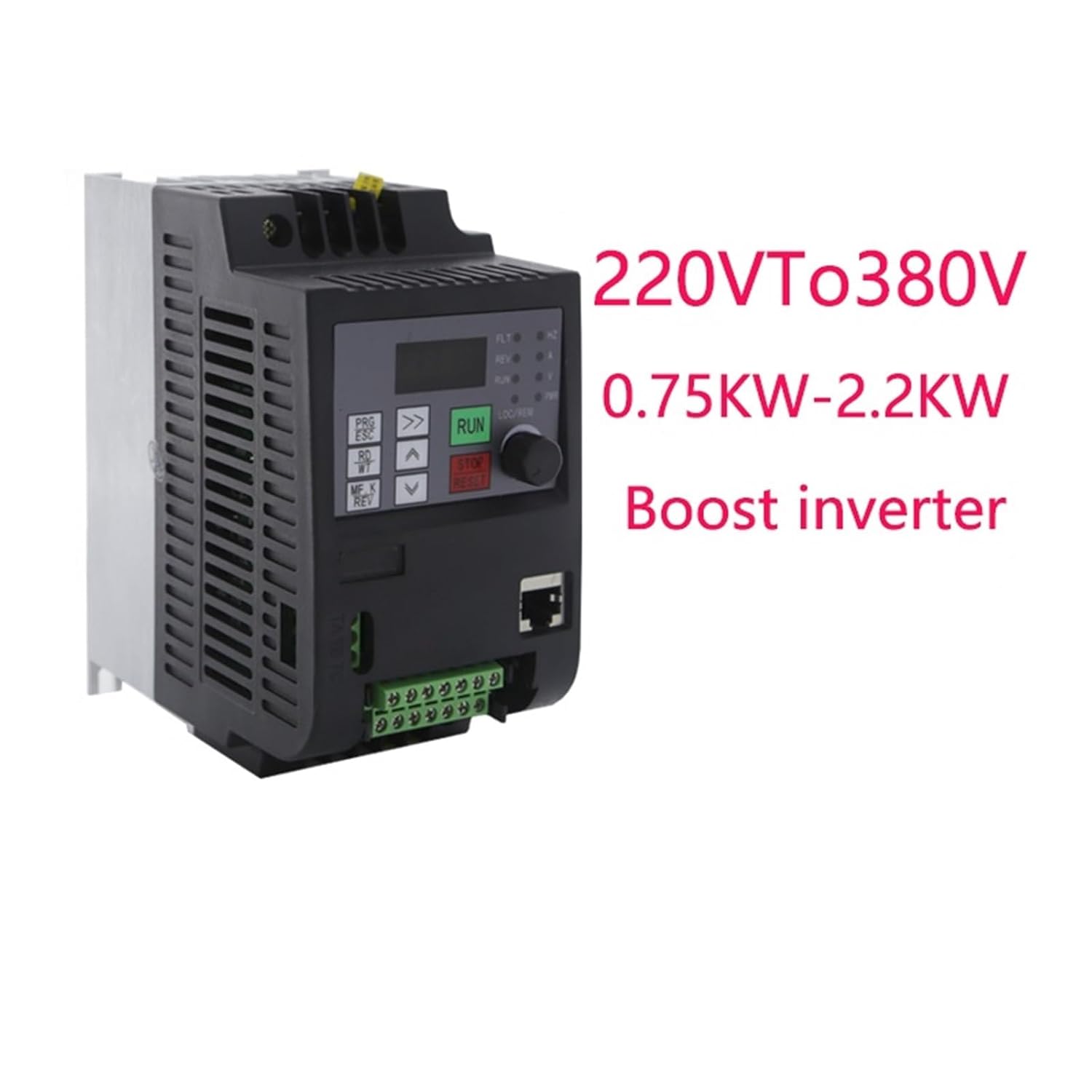 1Pcs 220V to 220V 380V 4KW 5.5KW AC 7.5KW/11KW Variable Frequency Drive 3 Phase Speed Controller Inverter Motor VFD Inverter(11kw-15HP,Three-Phase 380V)