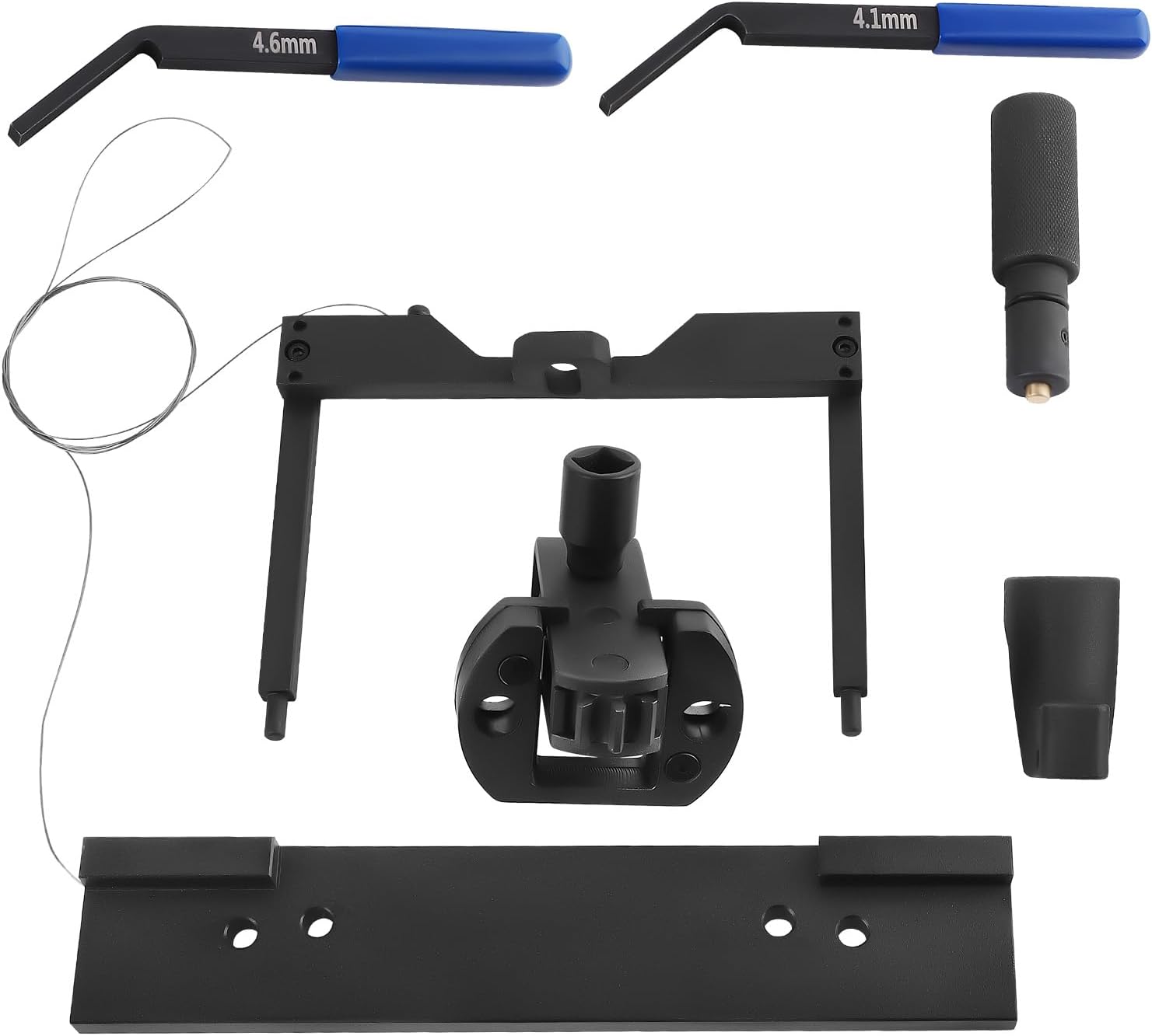 maXpeedingrods For Detroit Diesel DD15 DD16 Engine Brake Adjustment + Camshaft Timing Tool + TDC Locating Pin + Barring Tool + Fuel Line Socket, W470589104000 W470589001500 W470589046300, 7PCS