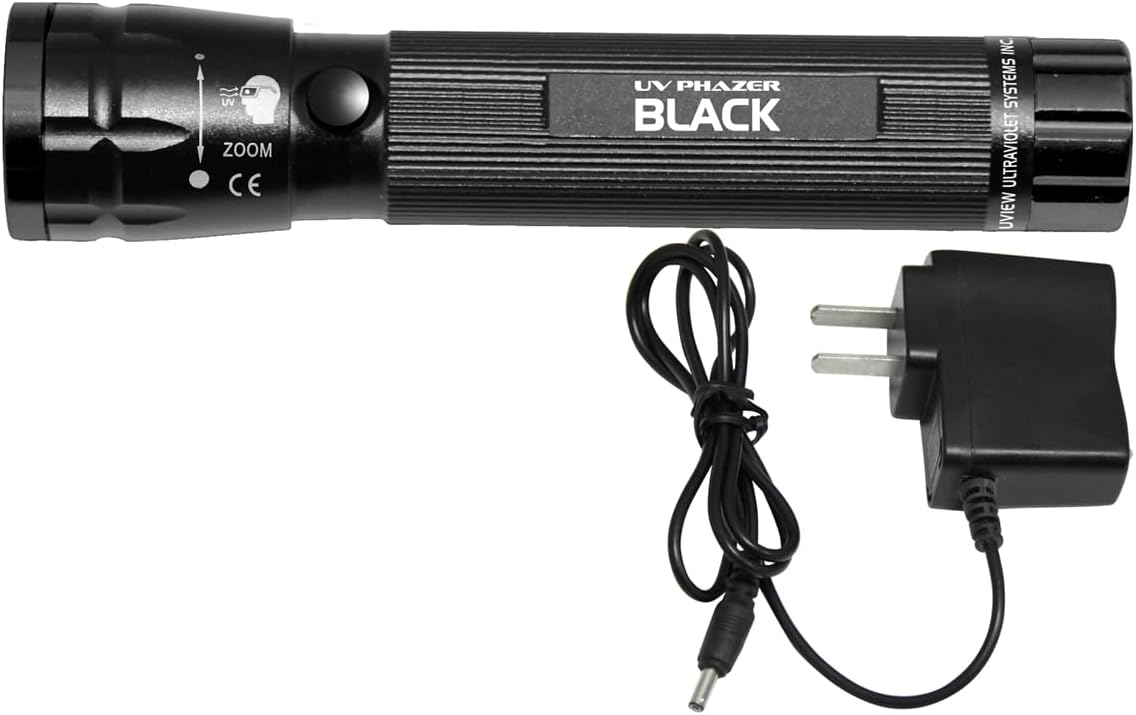 CPS UView 413065 Phazer Rechargeable UV Light , black