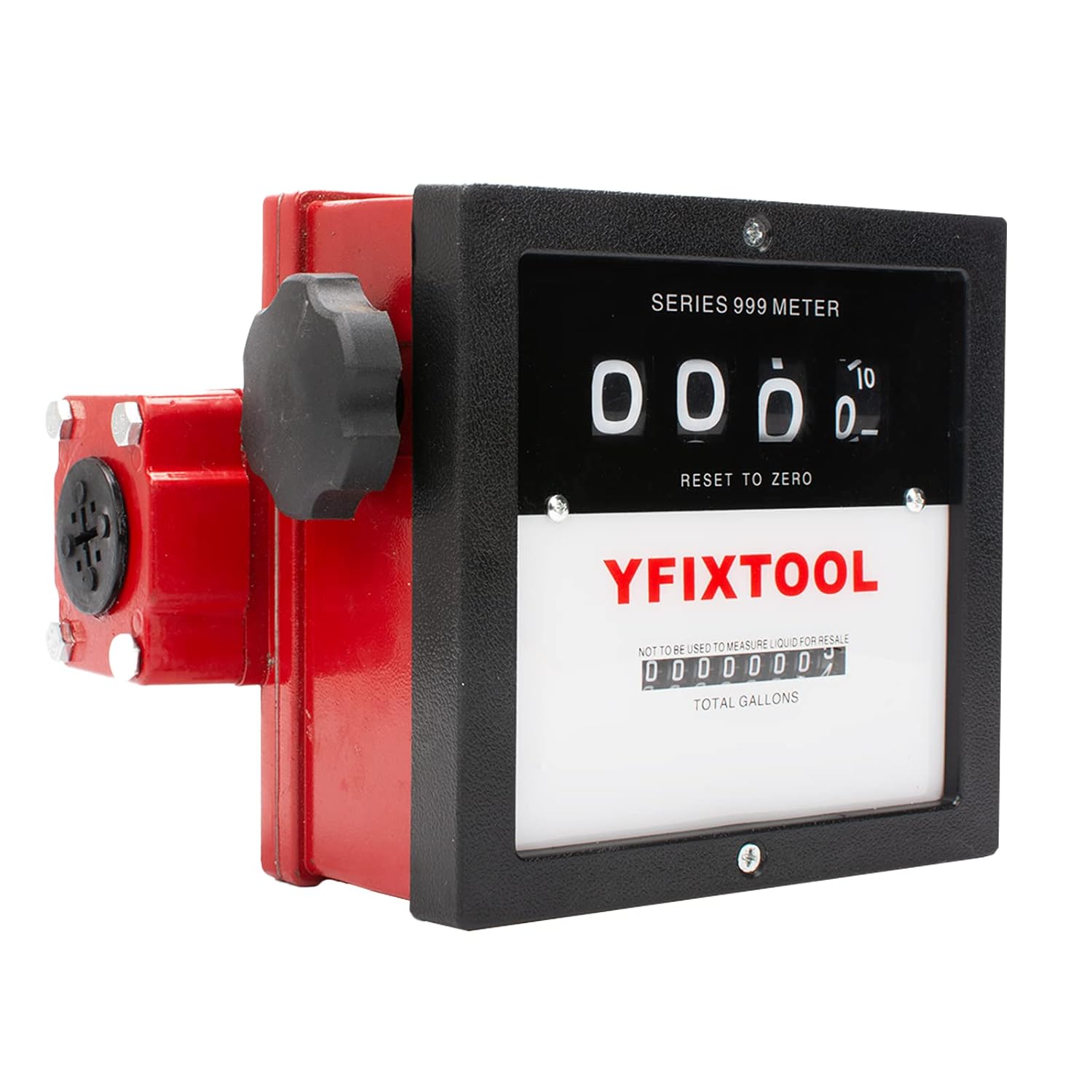 1'' Mechanical Fuel Meter 6-40 GPM 4-Digital Aluminum Diesel Gasoline Liter Flow Meter for Fuel Transfer Pumps