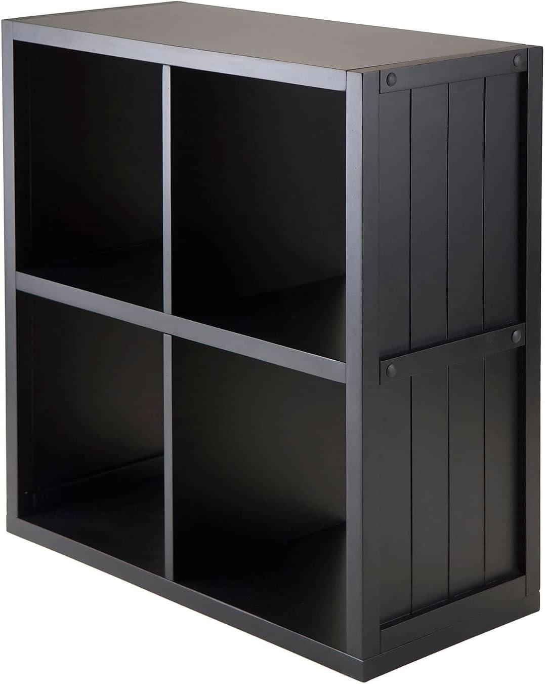 Winsome Timothy 5-Pc Set, 2x2 Grid Shelf & 4 Fabric Baskets