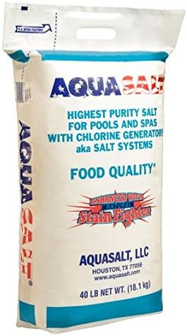 Chlorine Generator Salt for Swimming Pools- Qty. 10 (40 Lb. Bag)