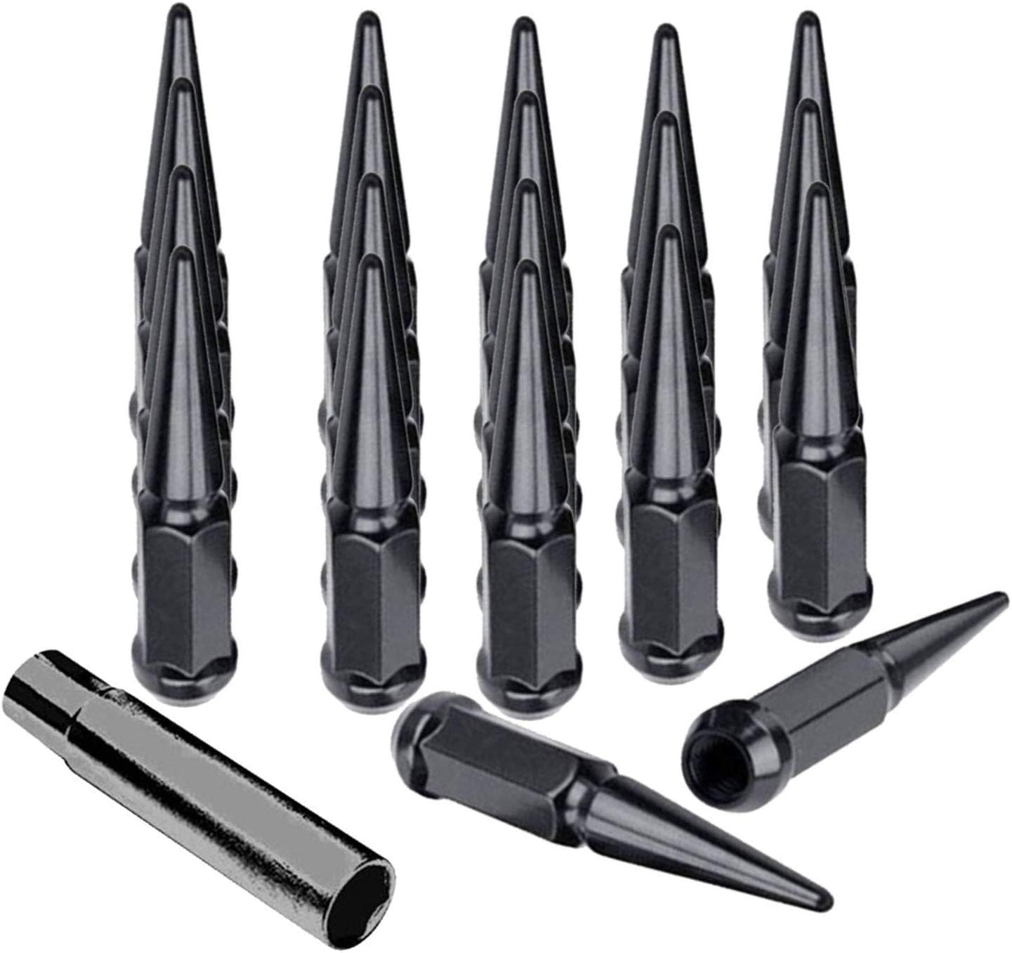 24pc Spike Lug Nut 12x1.5 Neo Chrome 4.4