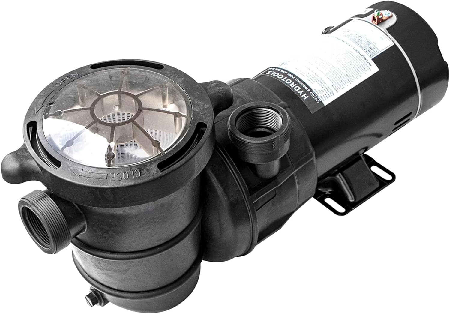 SWIMLINE HYDROTOOLS Model 71926S Hydro-Flo Above-Ground Pool Replacement Pump, Horizontal Discharge - 1.5 HP, 5,820 GPH, 115V/60Hz, 2-Speed, for Sand, Cartridge & DE Filter Systems
