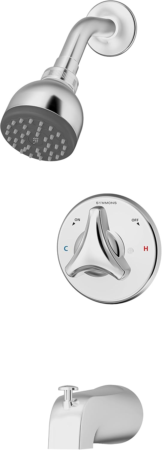 Symmons 9602-P-1.5 Origins 1-Handle Tub & Shower Faucet, Chrome