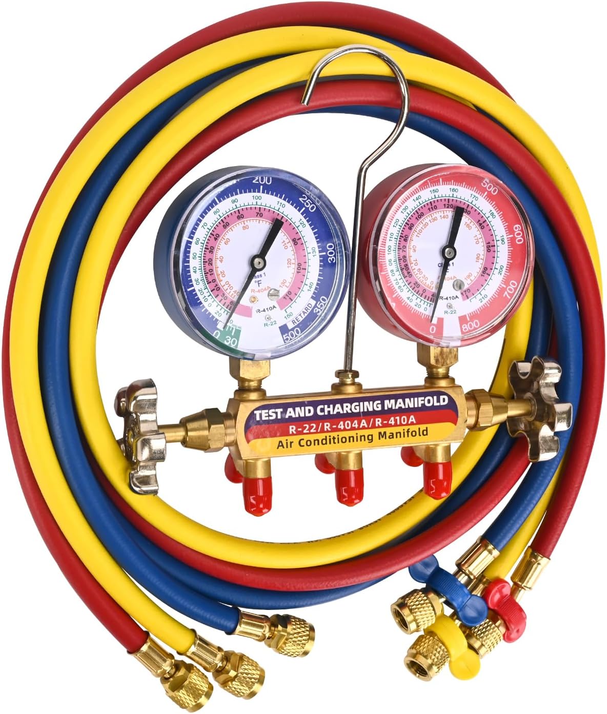 2025 Upgrade 42004 Test and Charging Manifold with 3-1/8