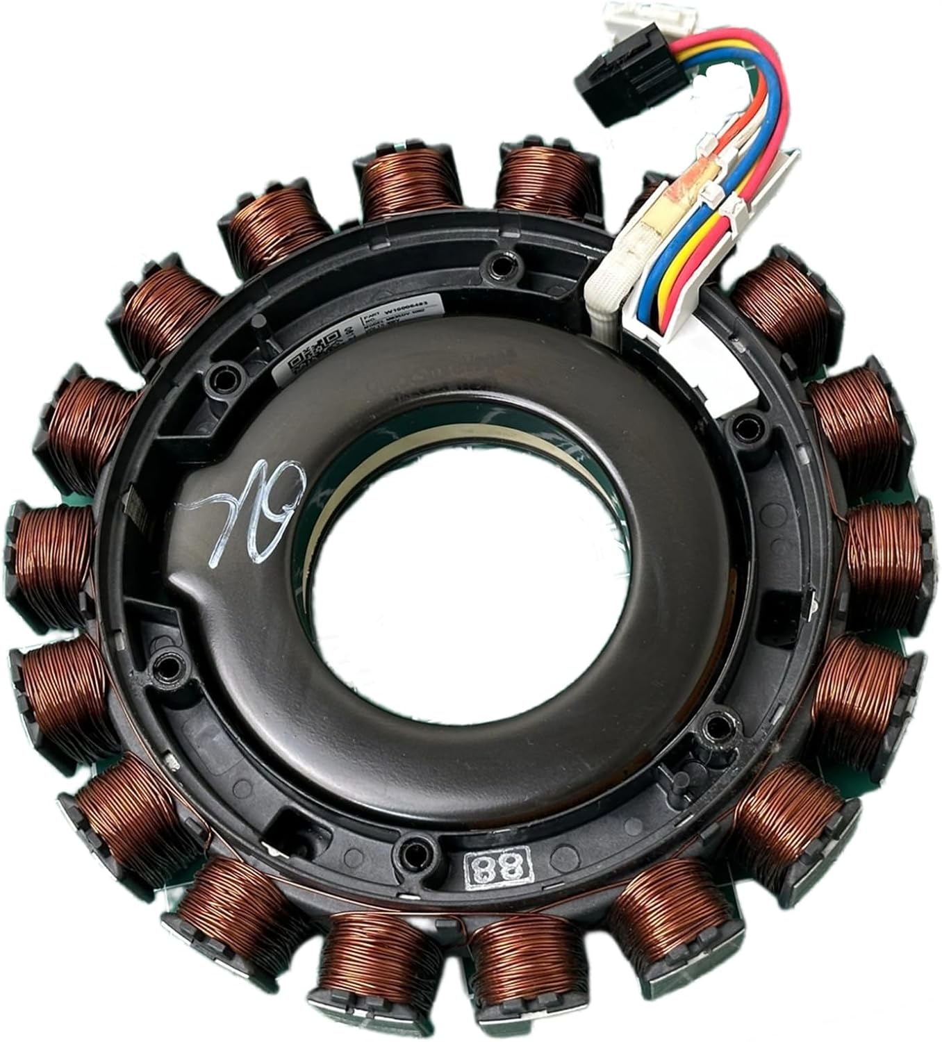 Washer Stator Clutch | W10447973 | W10006483 Black Replacement Major Appliances