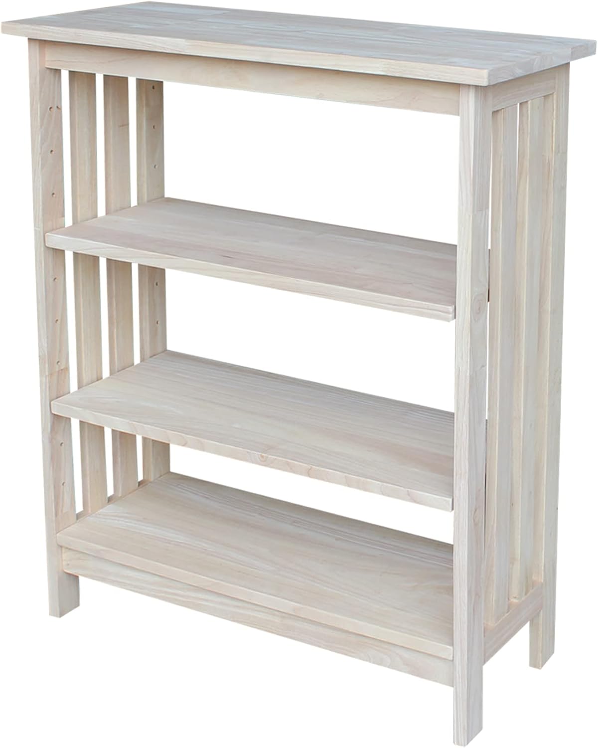 International Concepts 3 Tier Mission Shelf Unit, Unfinished