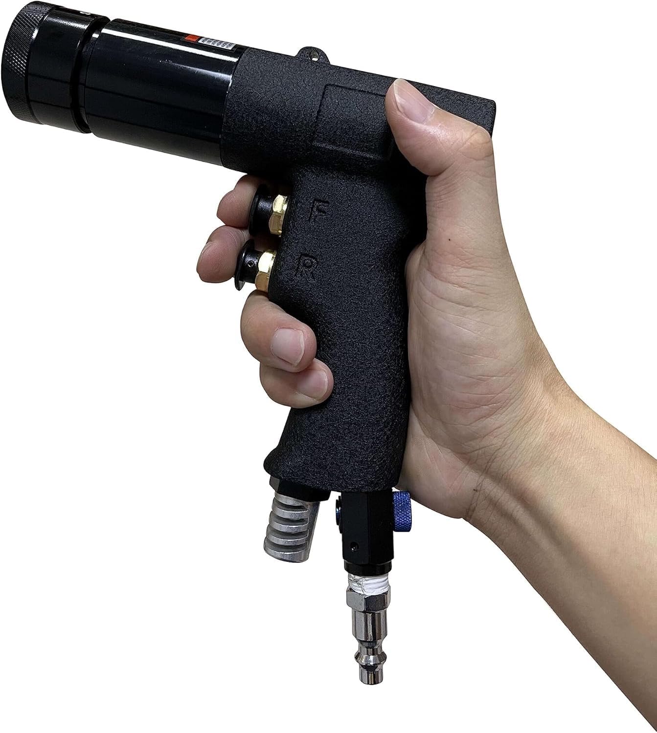 Pneumatic Rivet Nut Gun Tool, 1/4, 5/16, 3/8 inch Heavy Duty Adjustable Speed Air Rivet Gun with Mandrels Riveting Gun Kit Riveter Set Pull Rivnut Gun (804 Model)