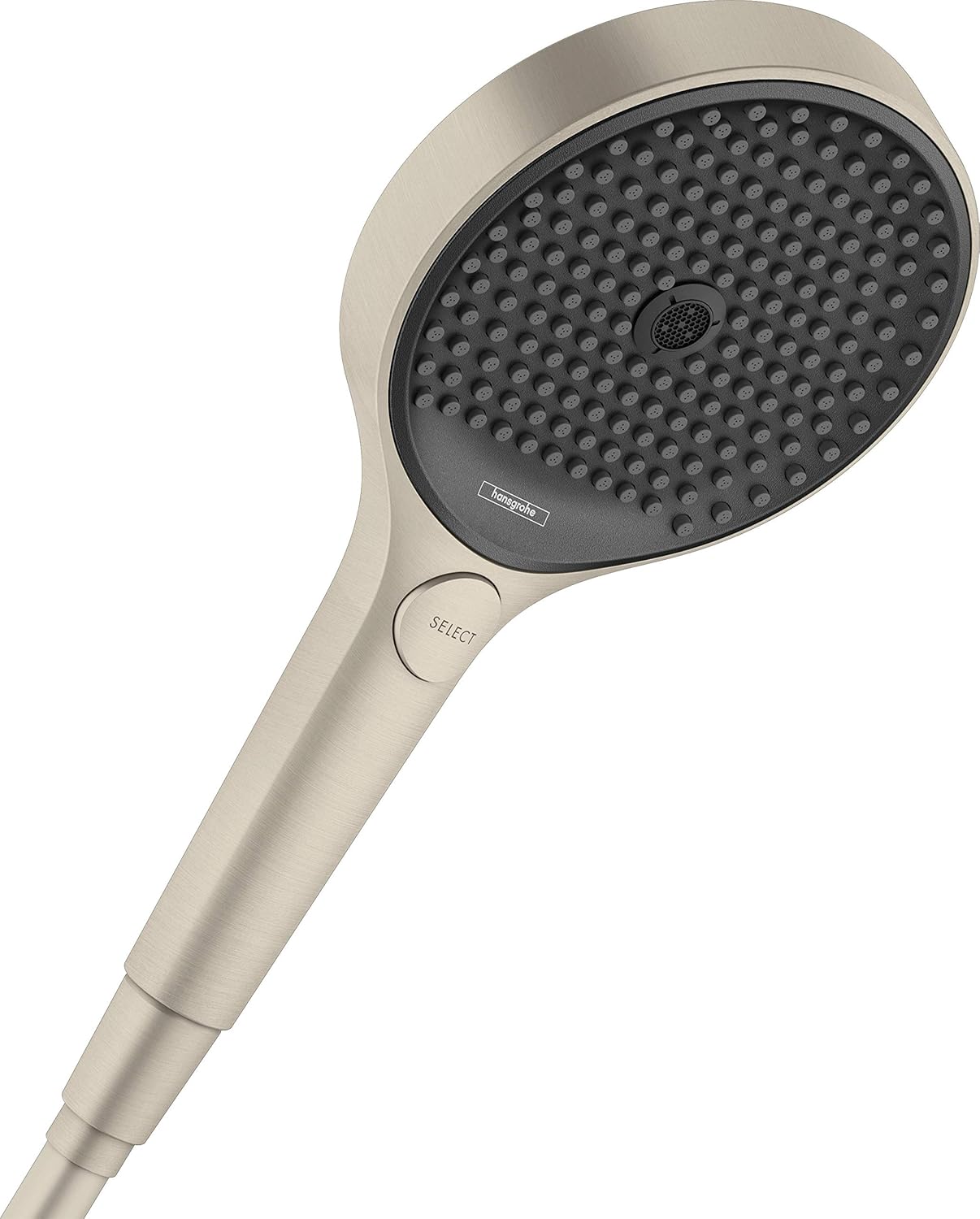hansgrohe Rainfinity 5-inch Modern Handheld Shower Head 3-Spray PowderRain, Intense PowderRain, Intense Turbo in Matte White, 26865701