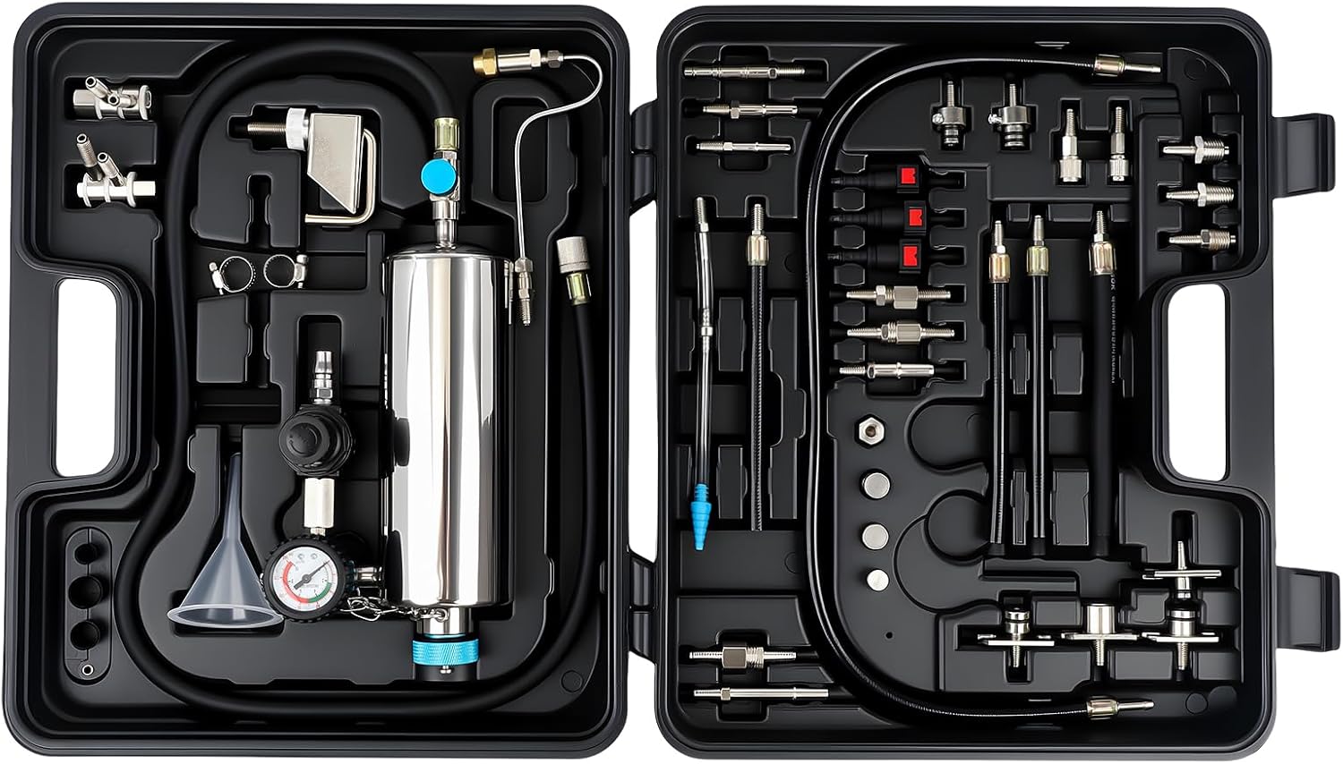 Fuel Injector Cleaner Kit – 1000ML Non-Dismantle Fuel System Cleaner & Tester, 150PSI Pressure – for Intake Valve, Throttle Body, Manifold, and Catalytic Converter Cleaning