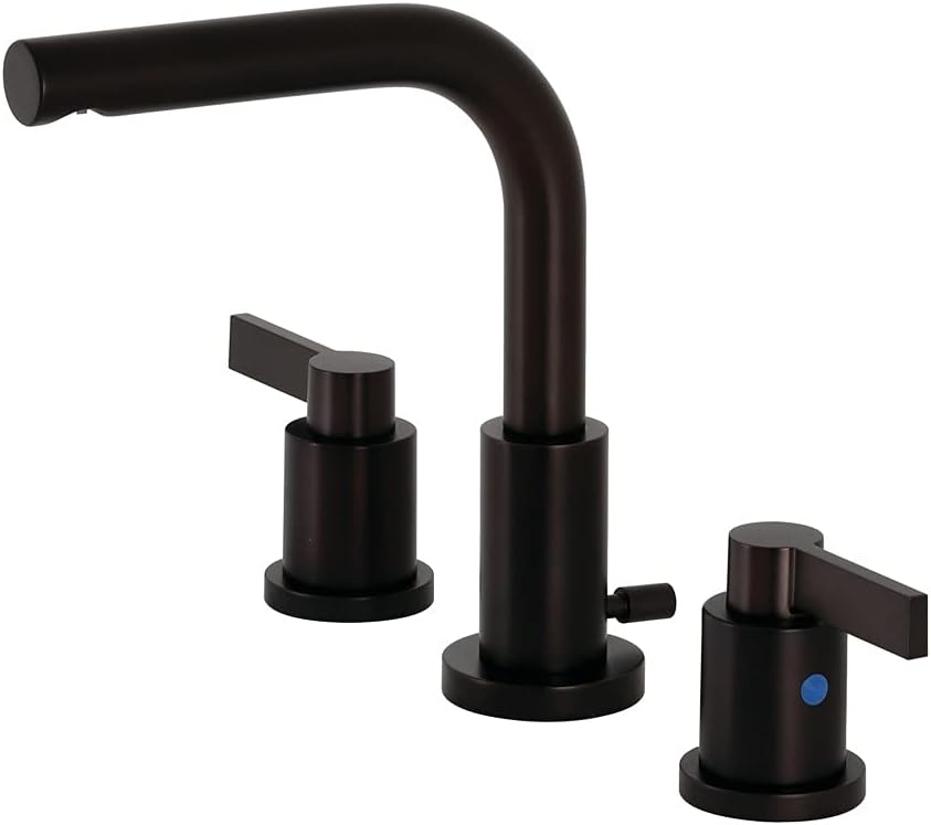 Kingston Brass FSC8955NDL NuvoFusion Widespread Bathroom Faucet, 5-3/8