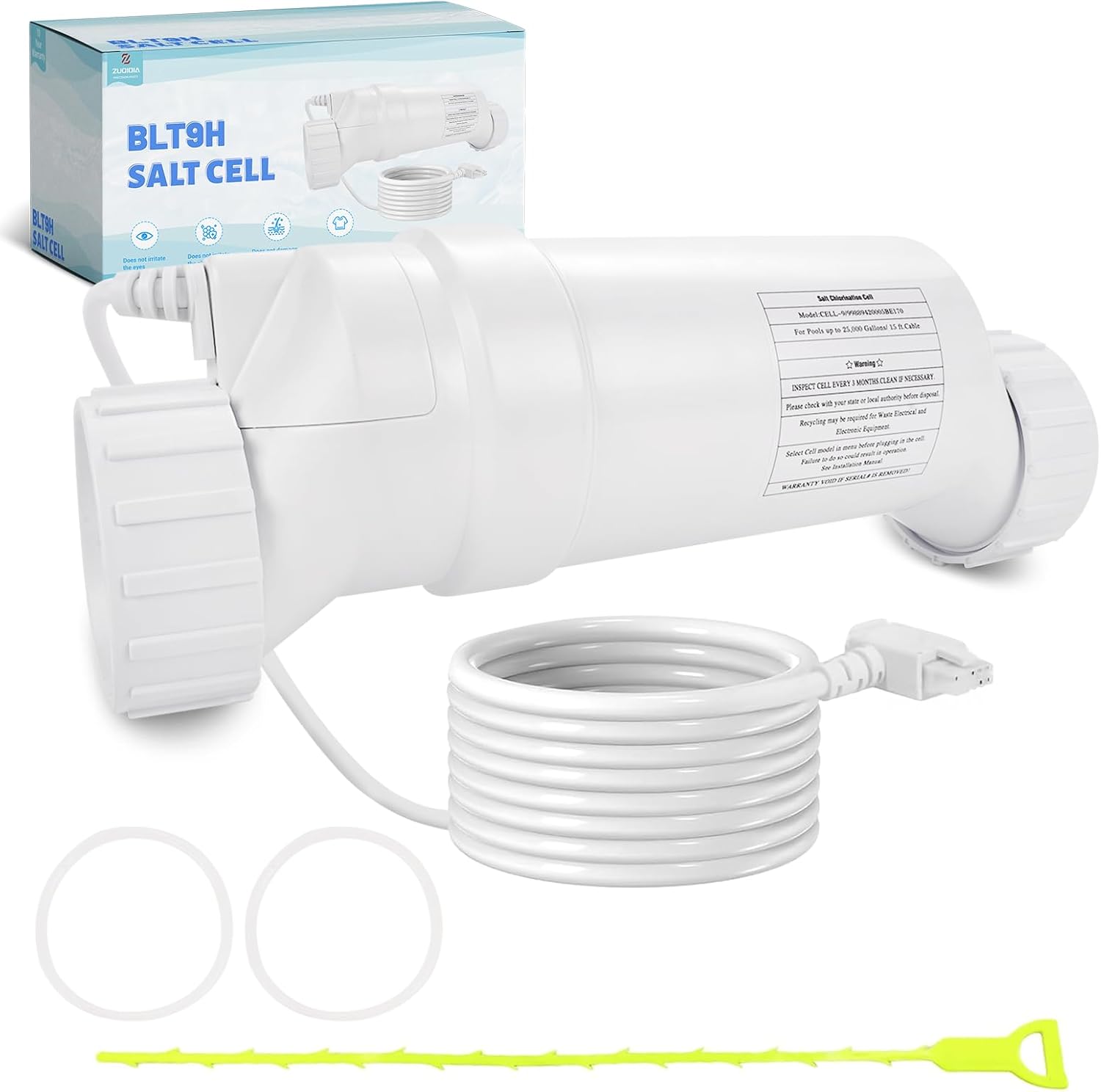 T-9 Salt Cell Replacement Compatible with Hayward Pool Turbo Chlorinator System Fits for Cell T-9 W3T-Cell-9 BLT9H AquaRite, AquaTrol & More, Up to 25K Gallons