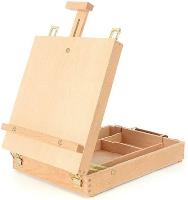 Drawing Board Portable Easel Easel Art Oil Box Watercolor Sketching Table Top Can Lift Picture Suitable for Men and Wome